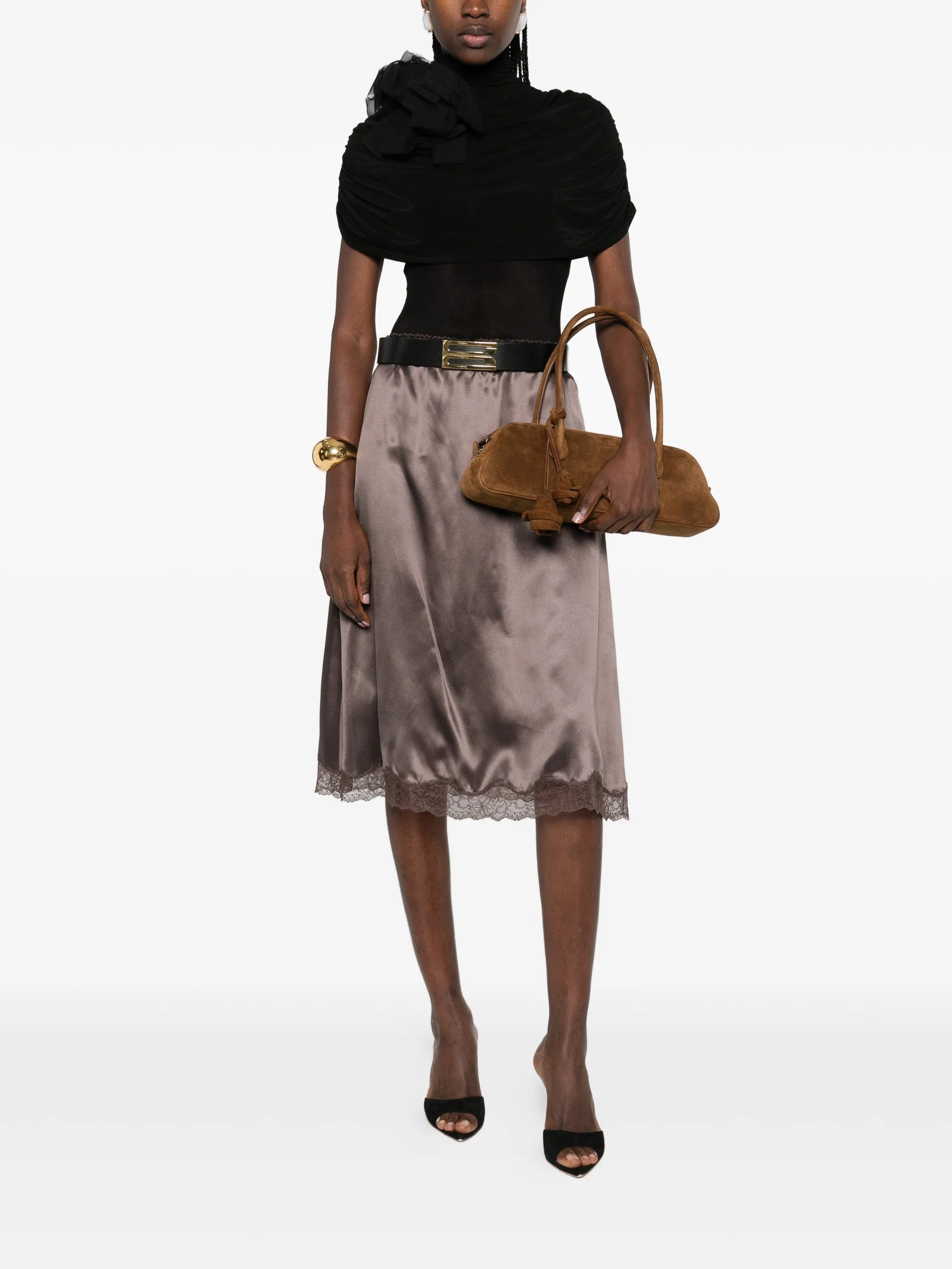Magda Butrym draped high - neck bodysuit