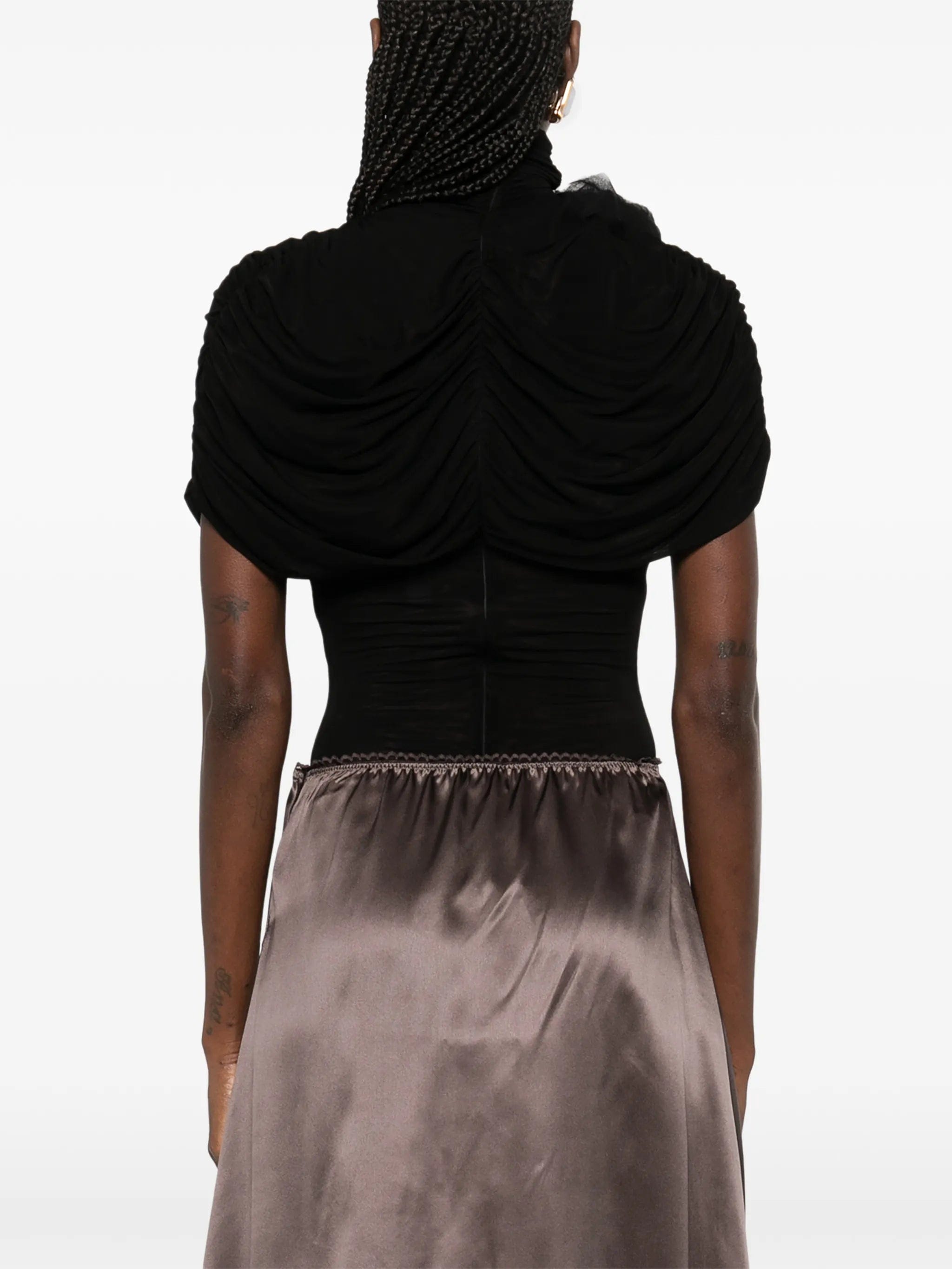 Magda Butrym draped high - neck bodysuit