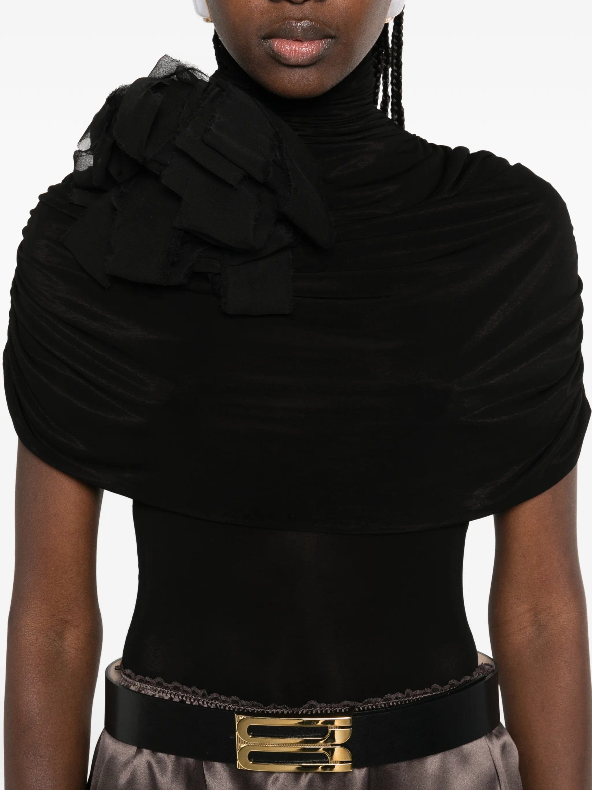 Magda Butrym draped high - neck bodysuit