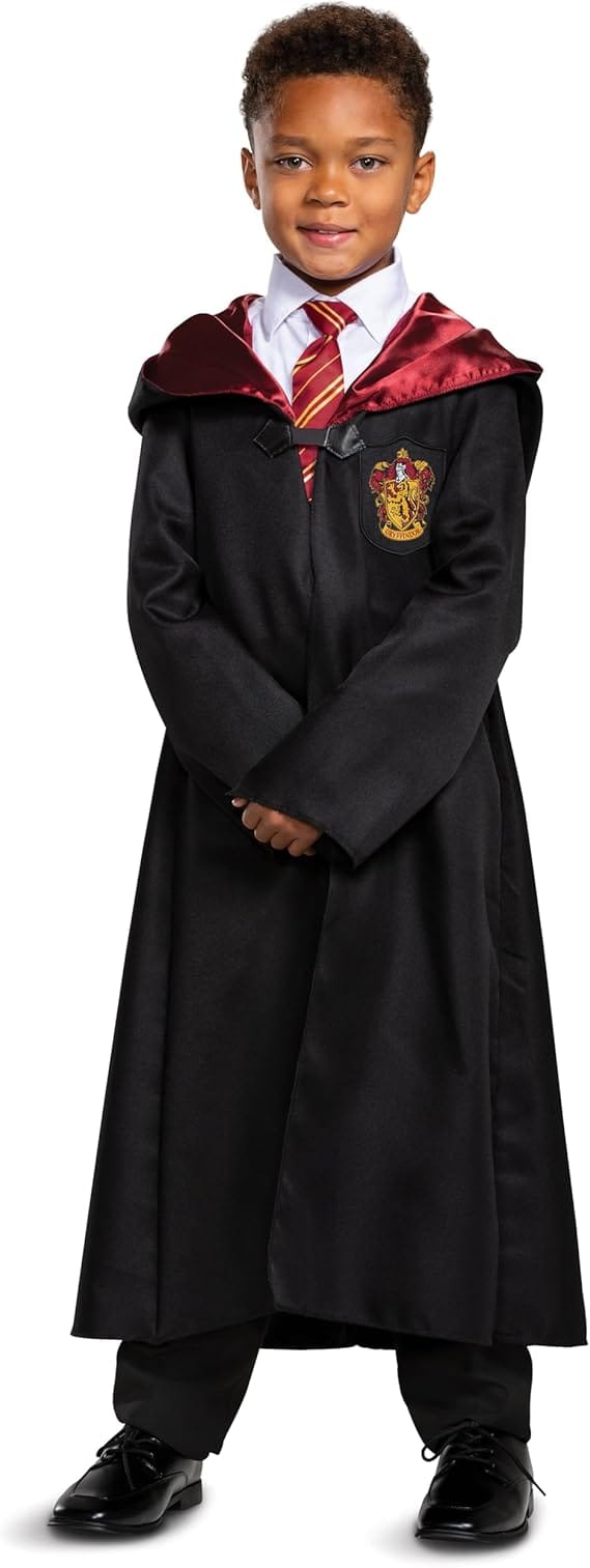 Harry Potter Gryffindor Kids Costume Set, Includes Robe, Tie and Scarf, 3 - Piece Wizard Dress Up