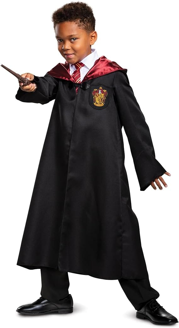 Harry Potter Gryffindor Kids Costume Set, Includes Robe, Tie and Scarf, 3 - Piece Wizard Dress Up