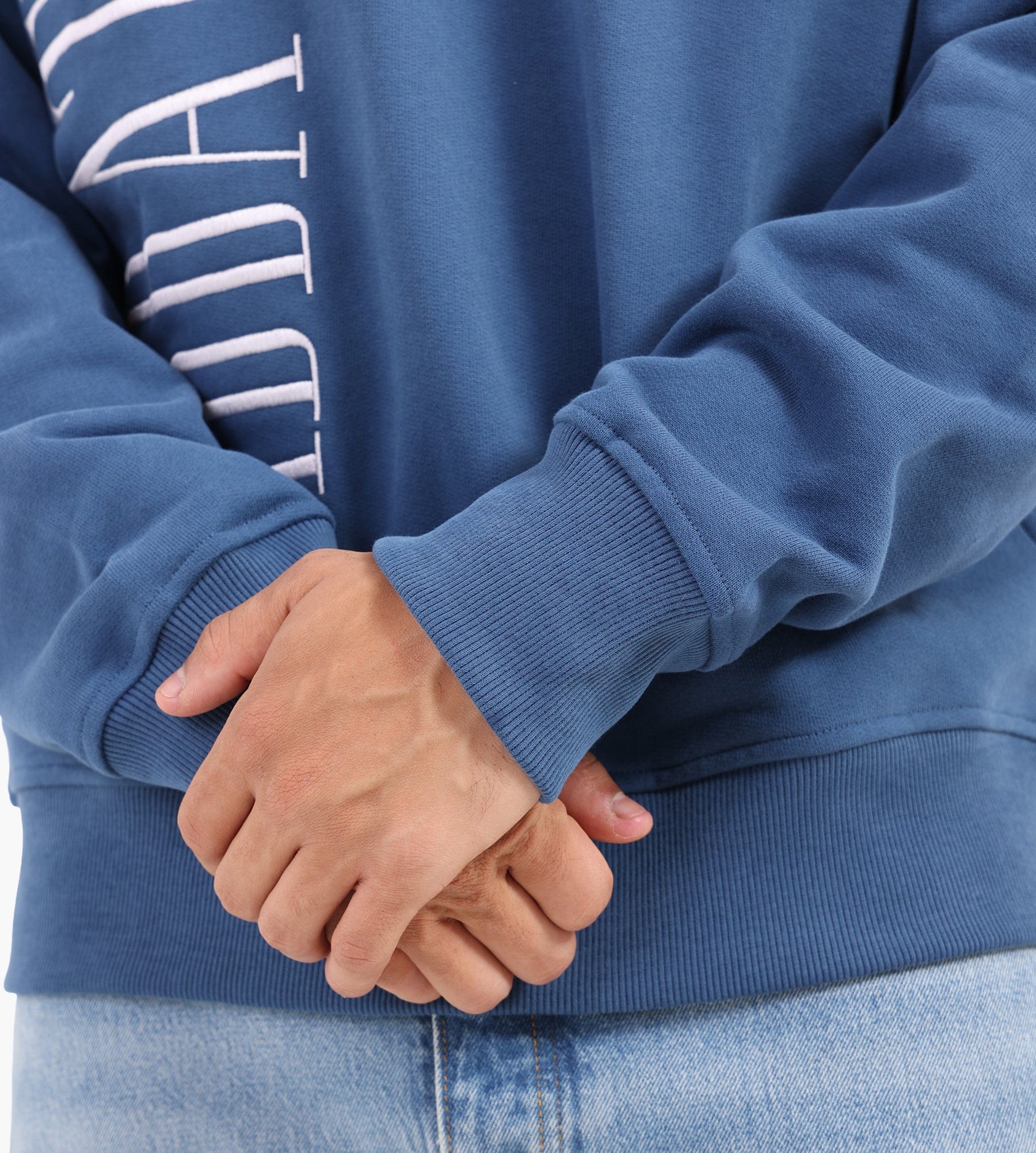Sabbatical Logo Crewneck Night Blue White