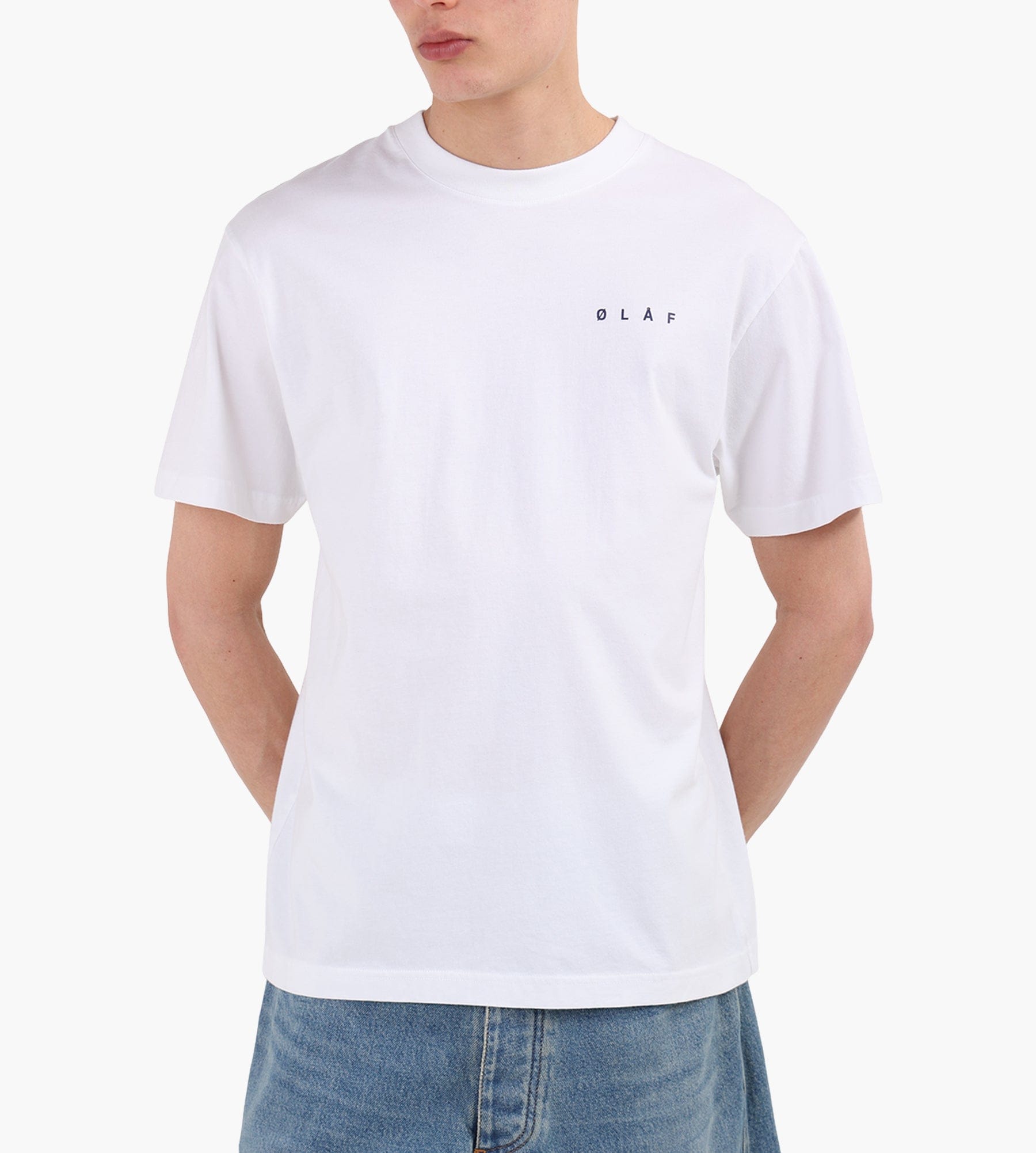 OLAF Dotted Face T-Shirt Optical White