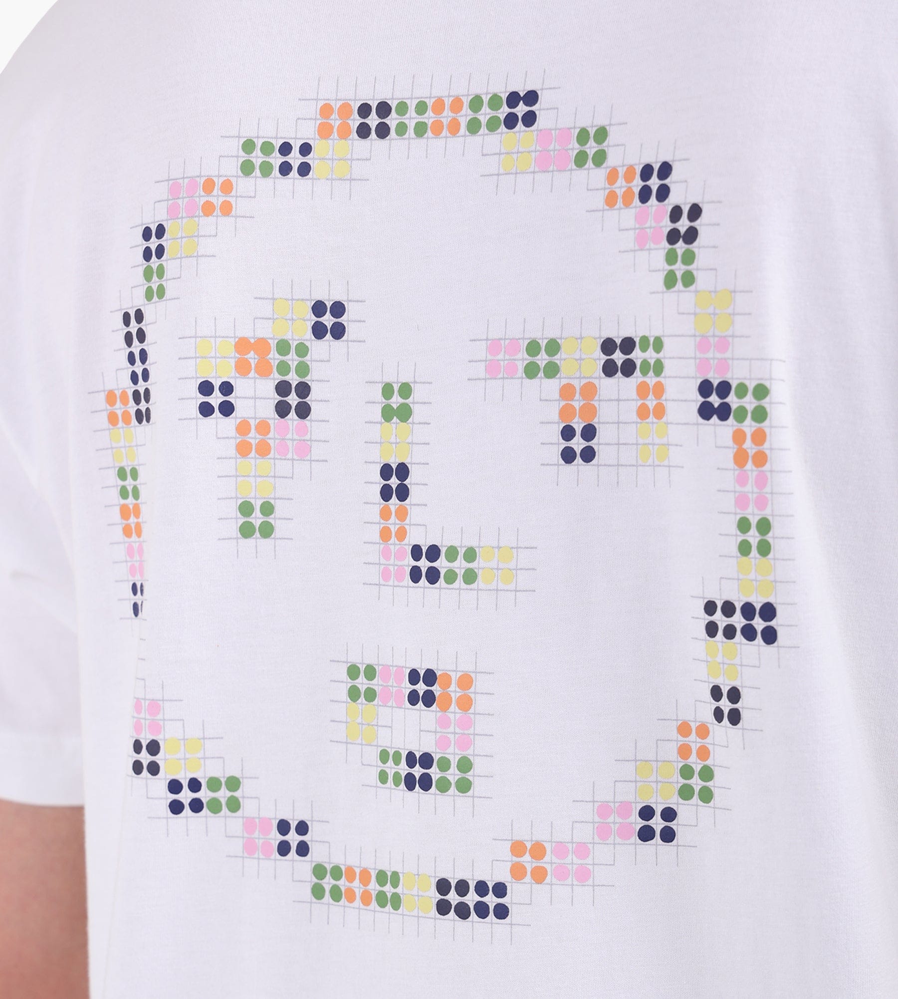 OLAF Dotted Face T-Shirt Optical White