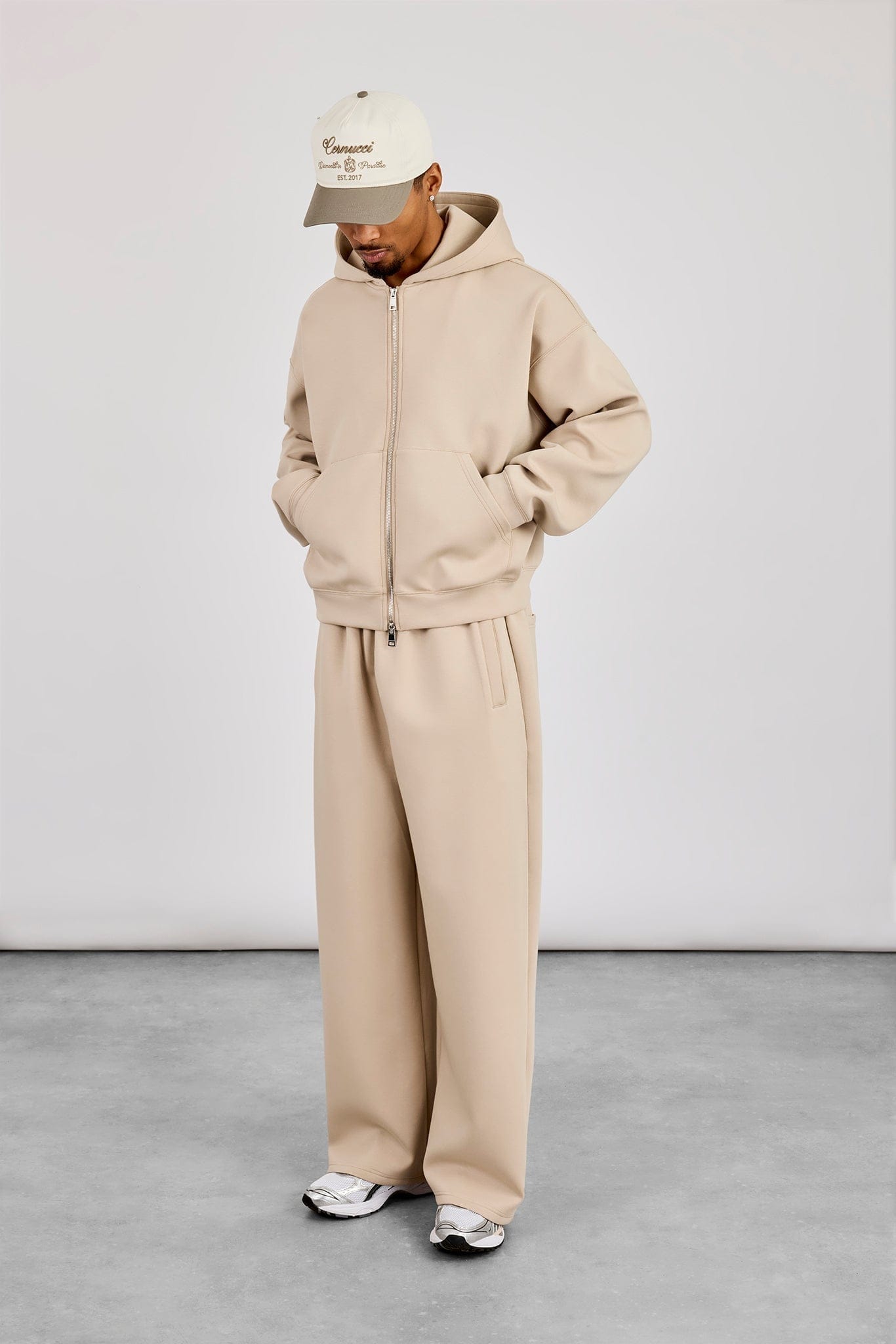 Cernucci Scuba Baggy Fit Trouser - Stone