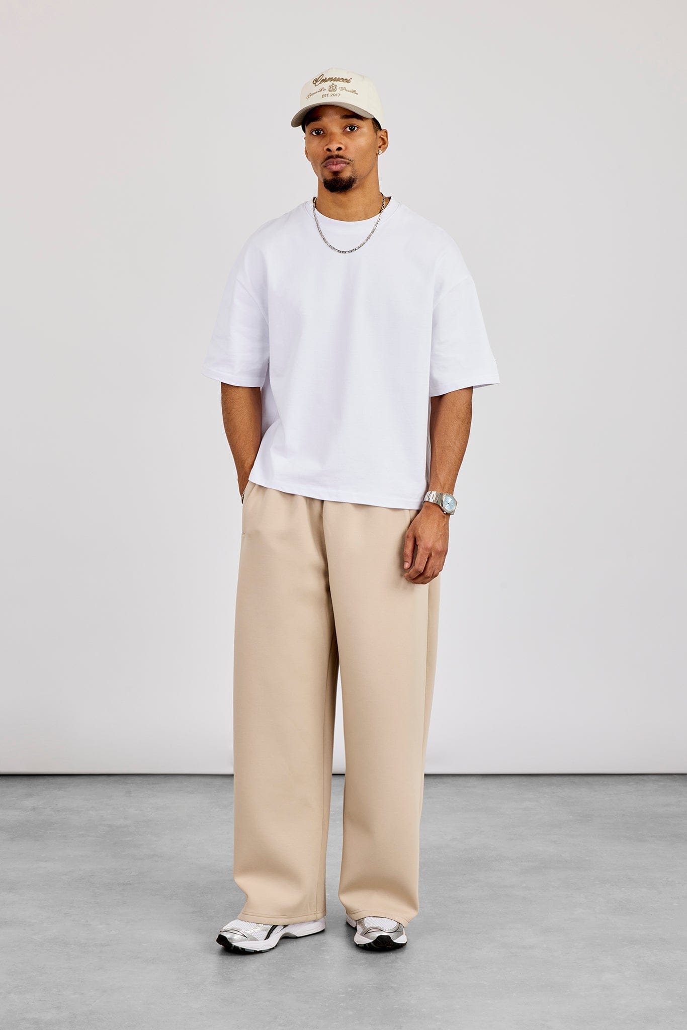 Cernucci Scuba Baggy Fit Trouser - Stone