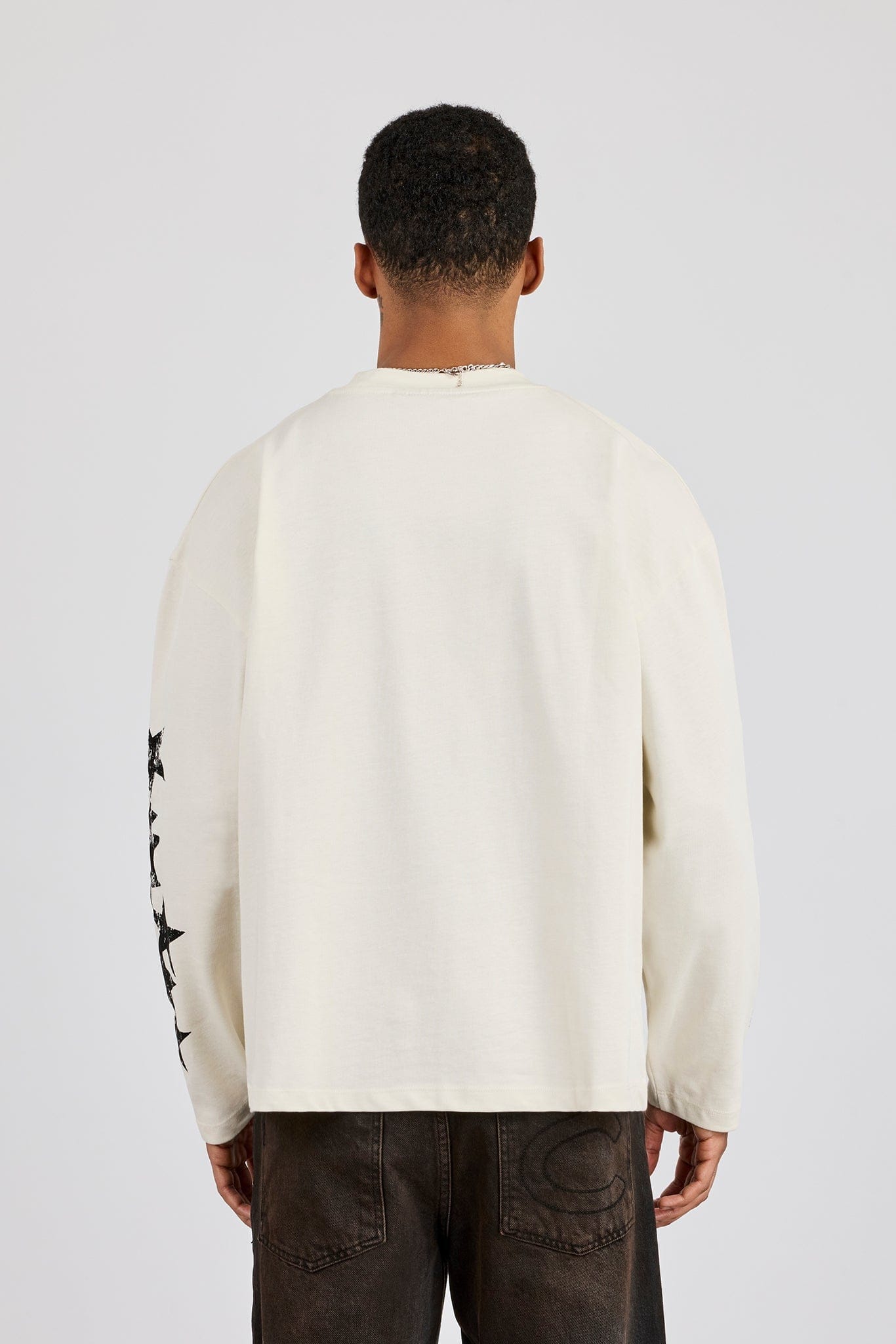 Cernucci Long Sleeve Cernucci 2017 Graphic T - Shirt - Off White