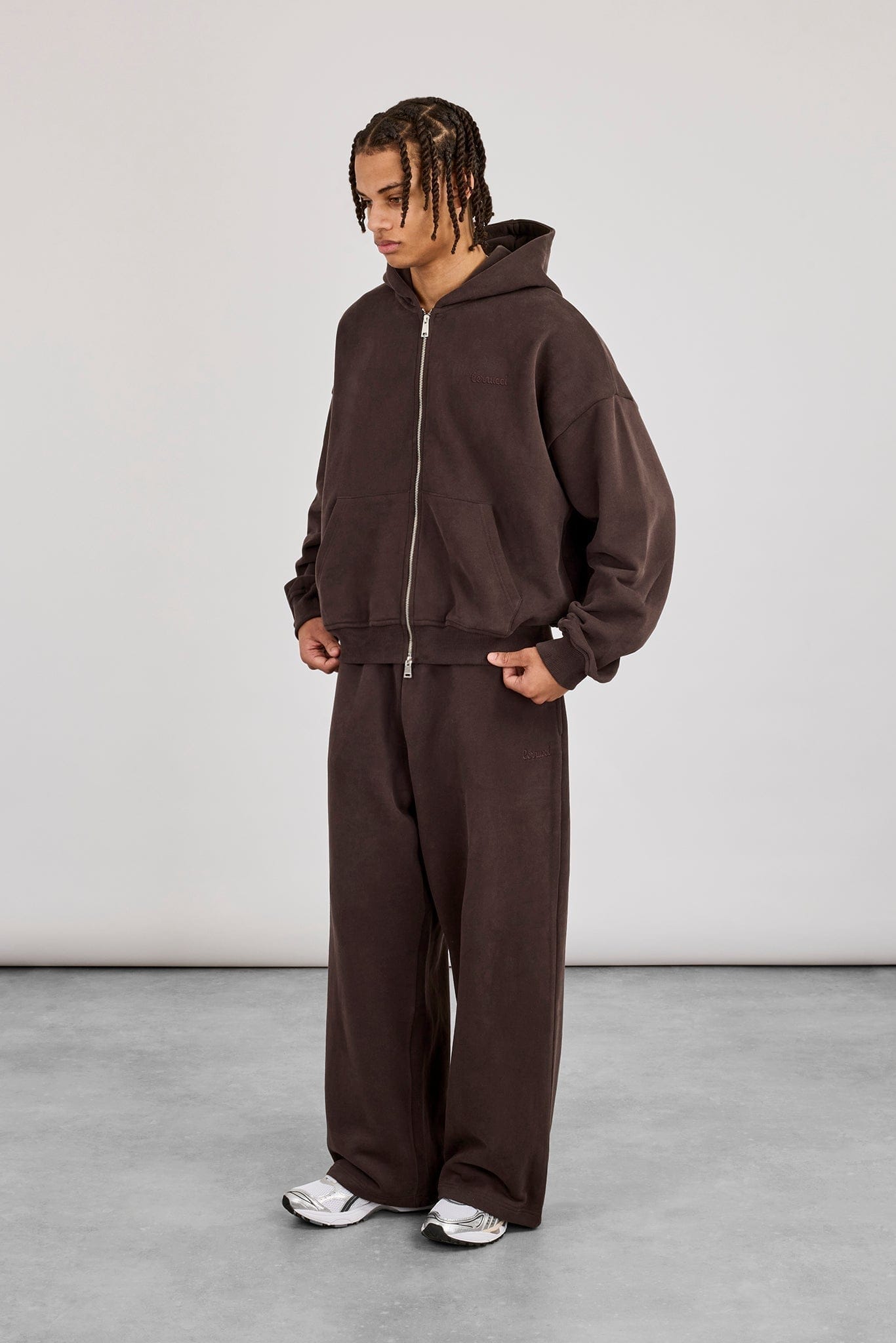 Cernucci Baggy Fit Jogger - Coffee