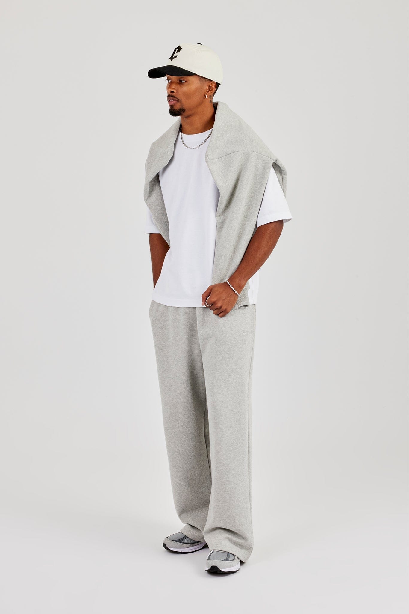 Cernucci Baggy Fit Jogger - Grey Marl