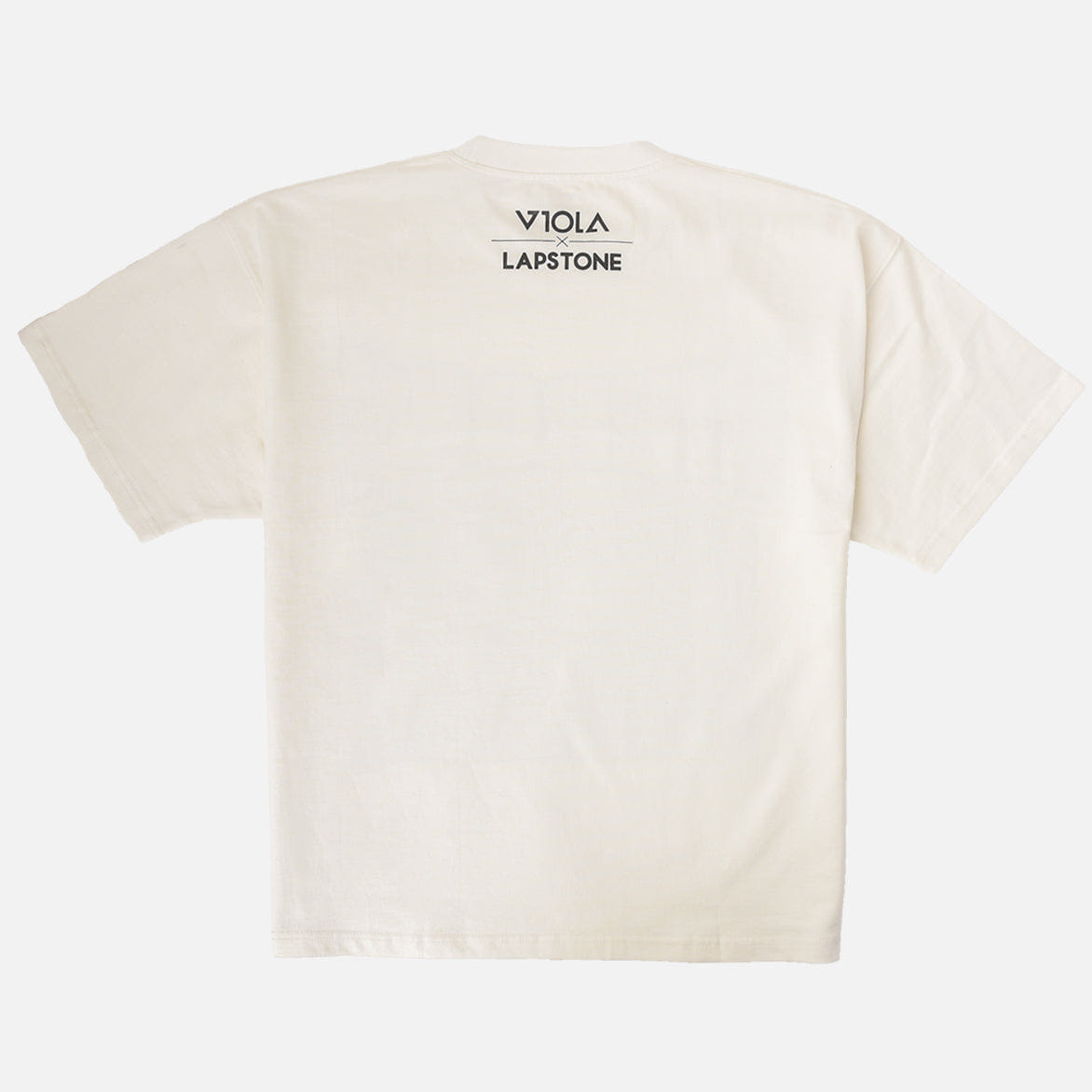 Lapstone & Hammer LAPSTONE x VIOLA x IVERSON SPLIT FACE T-Shirt - CREAM