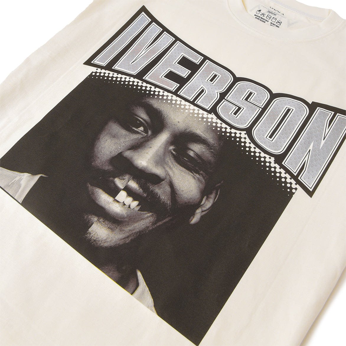 Lapstone & Hammer LAPSTONE x VIOLA x IVERSON SPLIT FACE T-Shirt - CREAM
