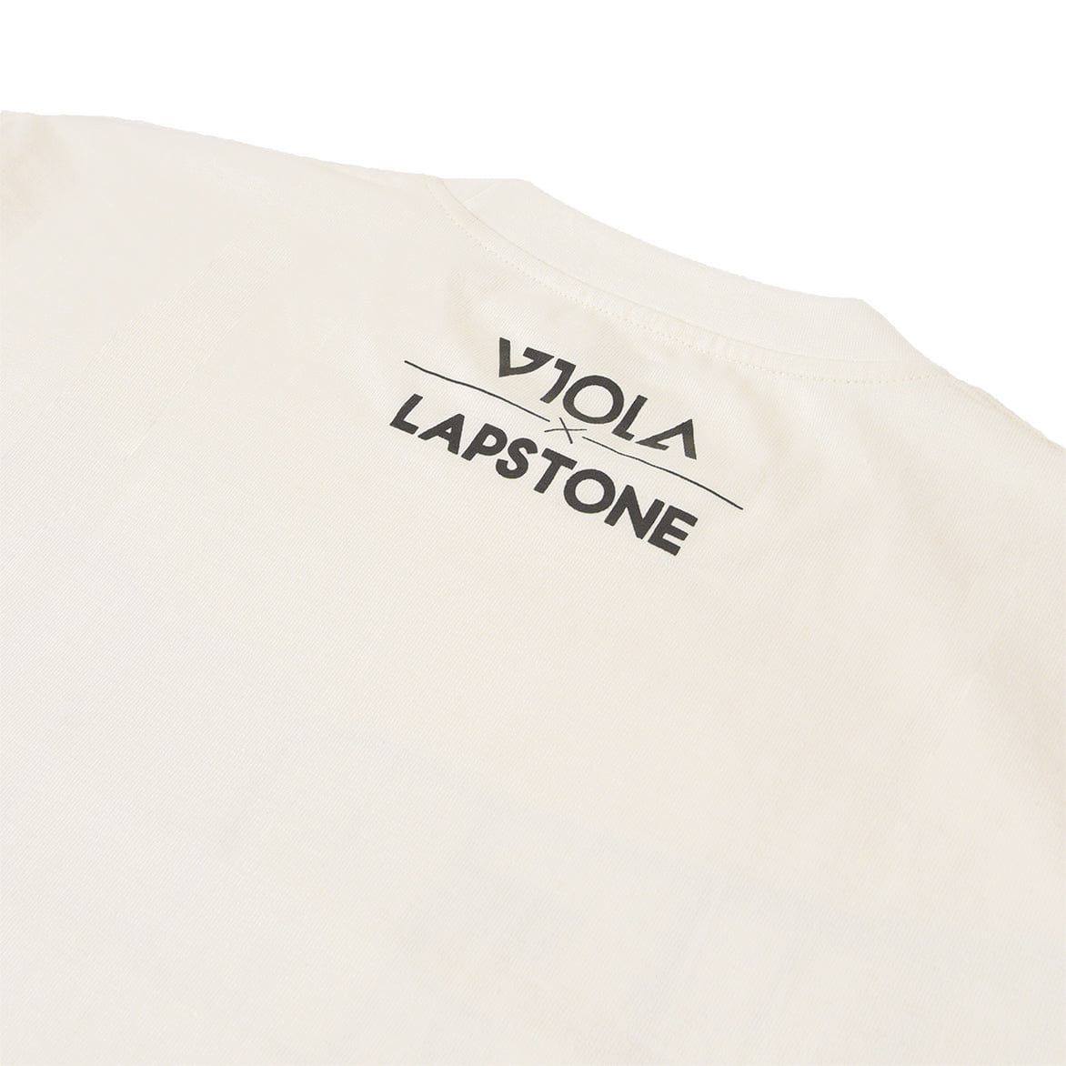Lapstone & Hammer LAPSTONE x VIOLA x IVERSON SPLIT FACE T-Shirt - CREAM