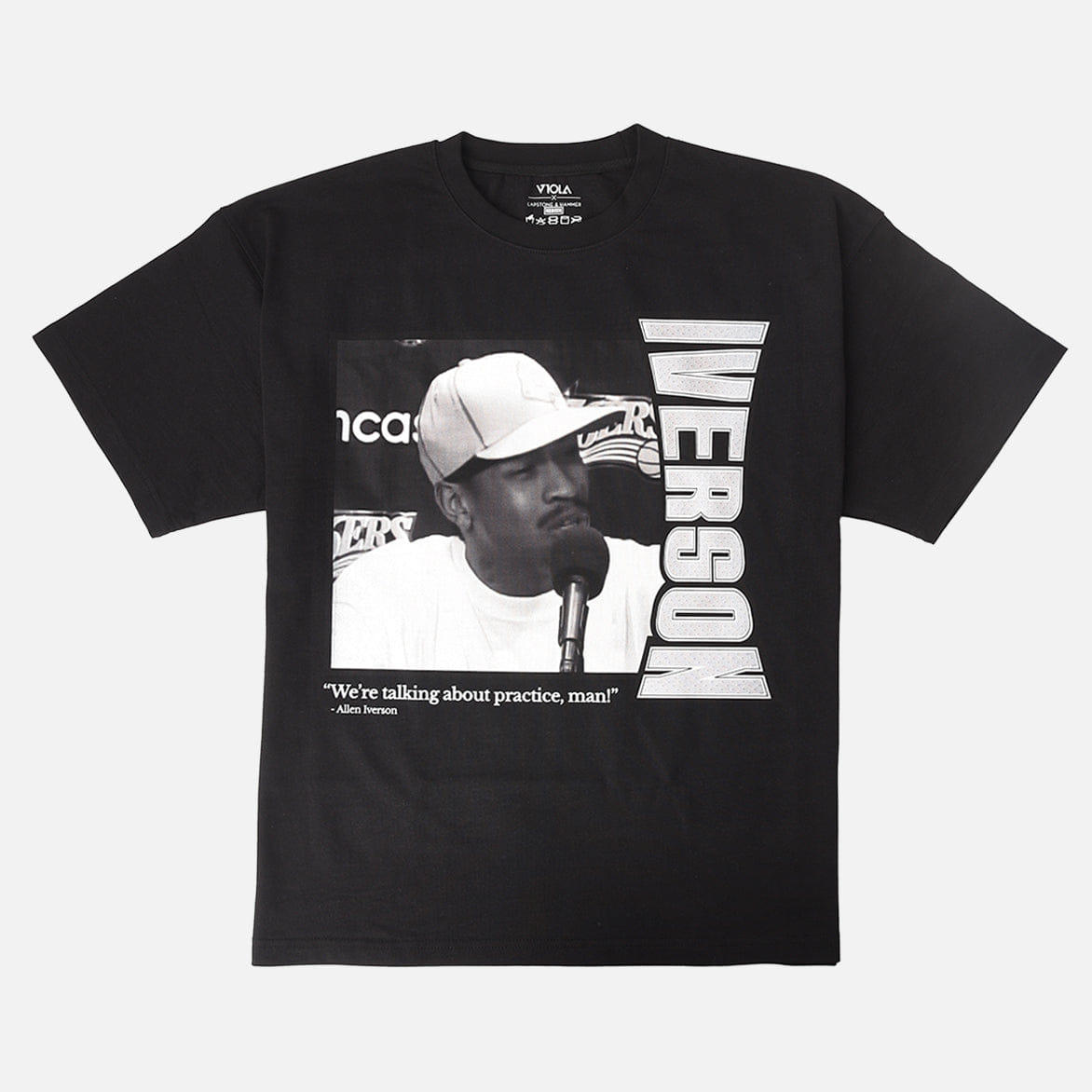 Lapstone & Hammer LAPSTONE x VIOLA x IVERSON PRACTICE T-Shirt - BLACK