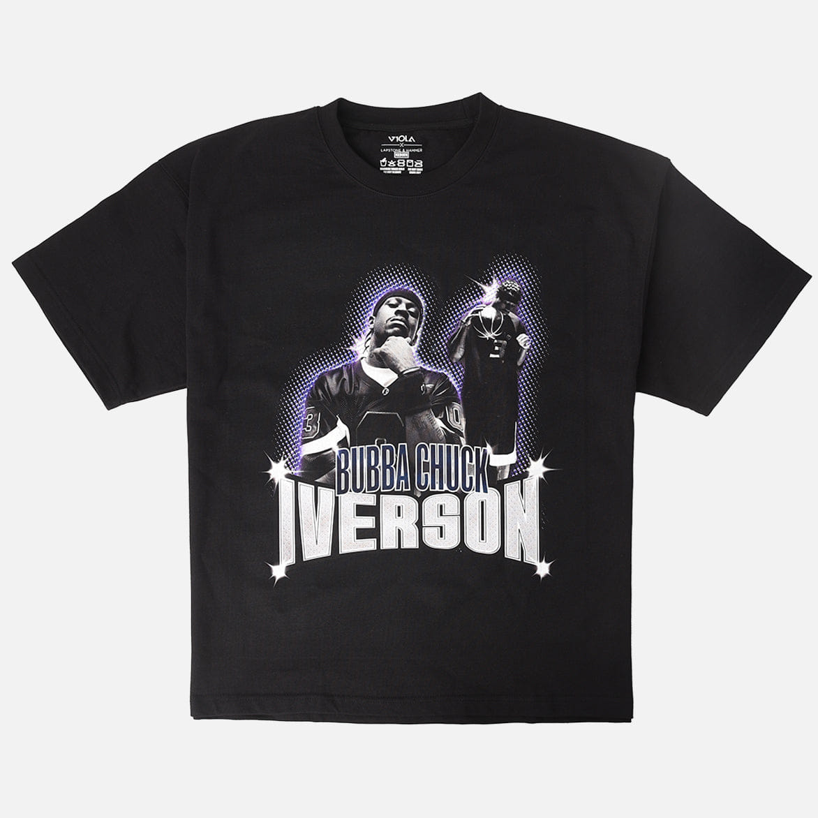 Lapstone & Hammer LAPSTONE x VIOLA x IVERSON DUO T-Shirt - BLACK