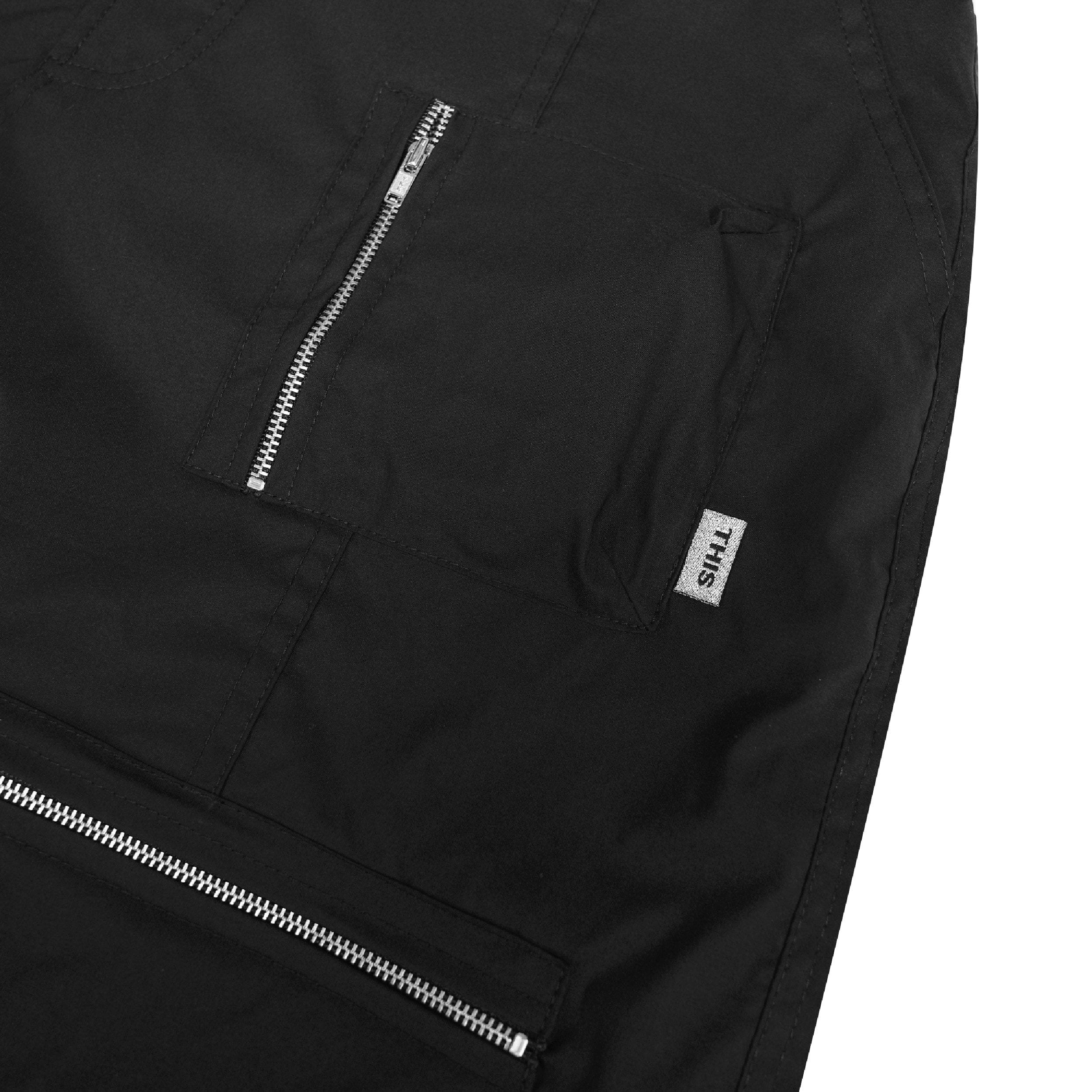 This Flight Zipper Shorts - Black