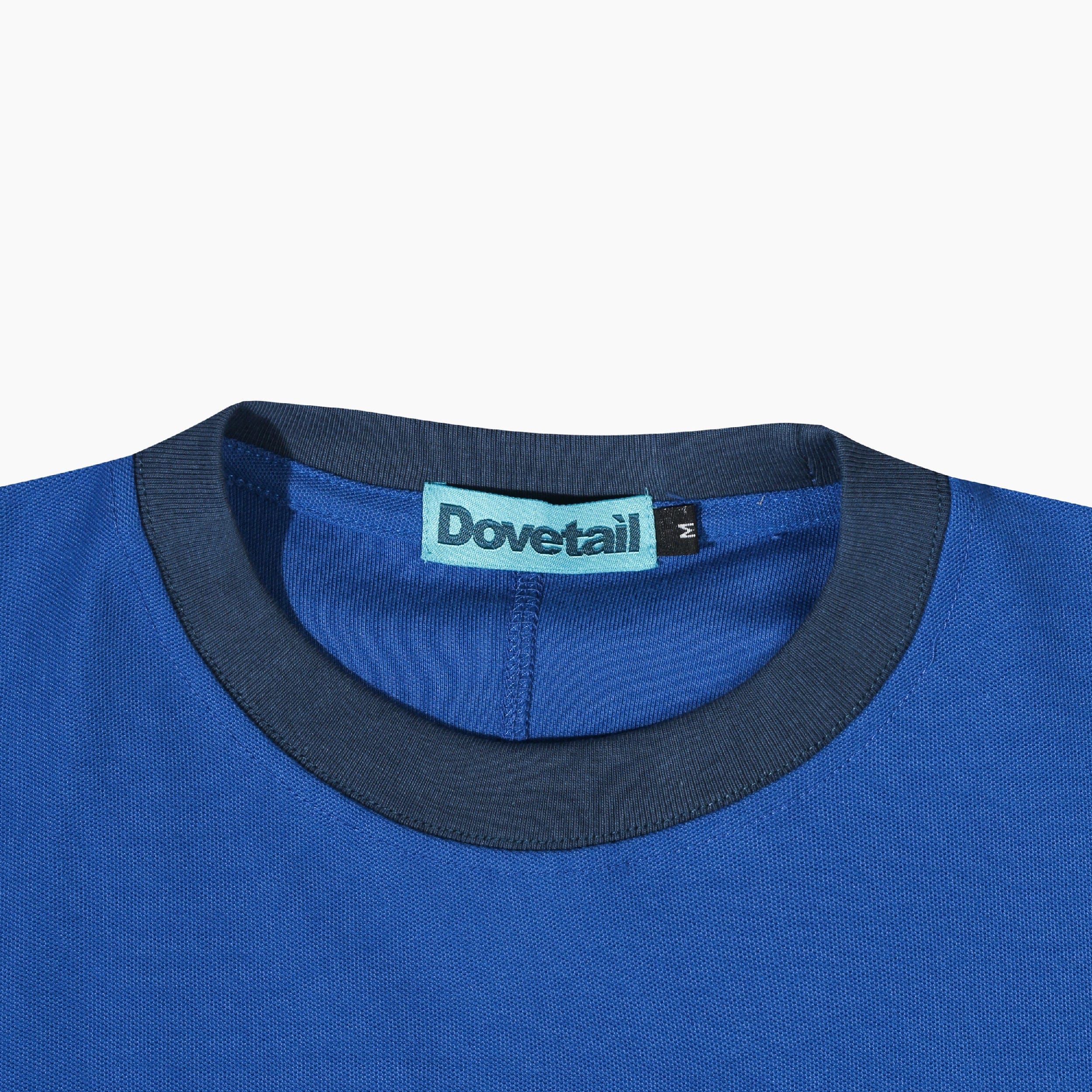 Dovetail Echo Pique T - Shirt - Blue