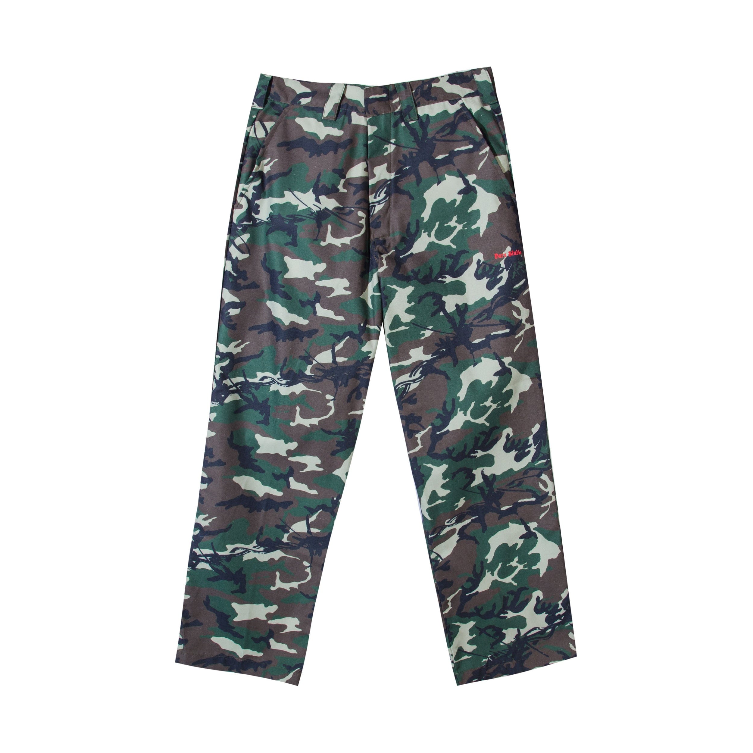 Buru Studio Camo Barb Wire Long Pants - Multi