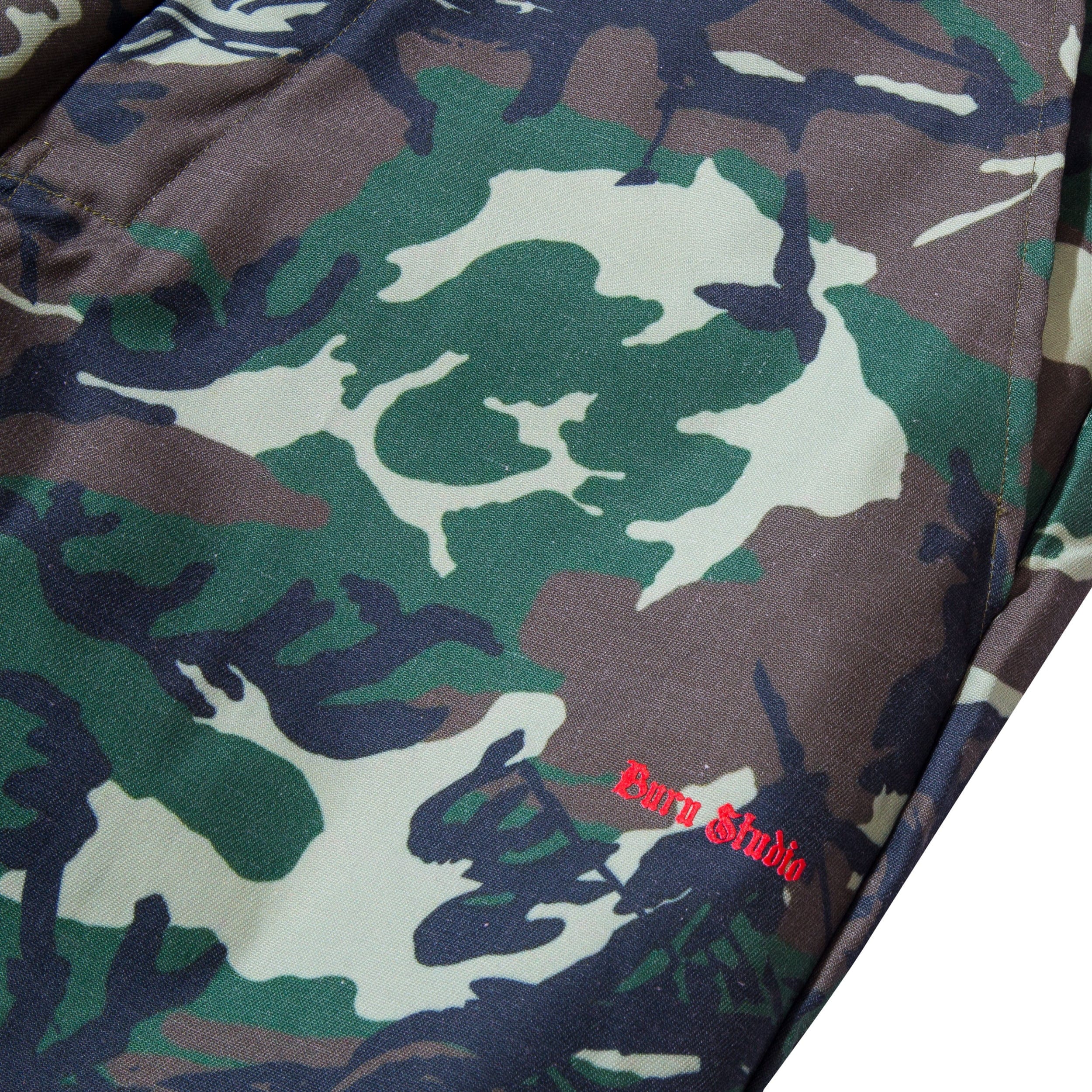 Buru Studio Camo Barb Wire Long Pants - Multi