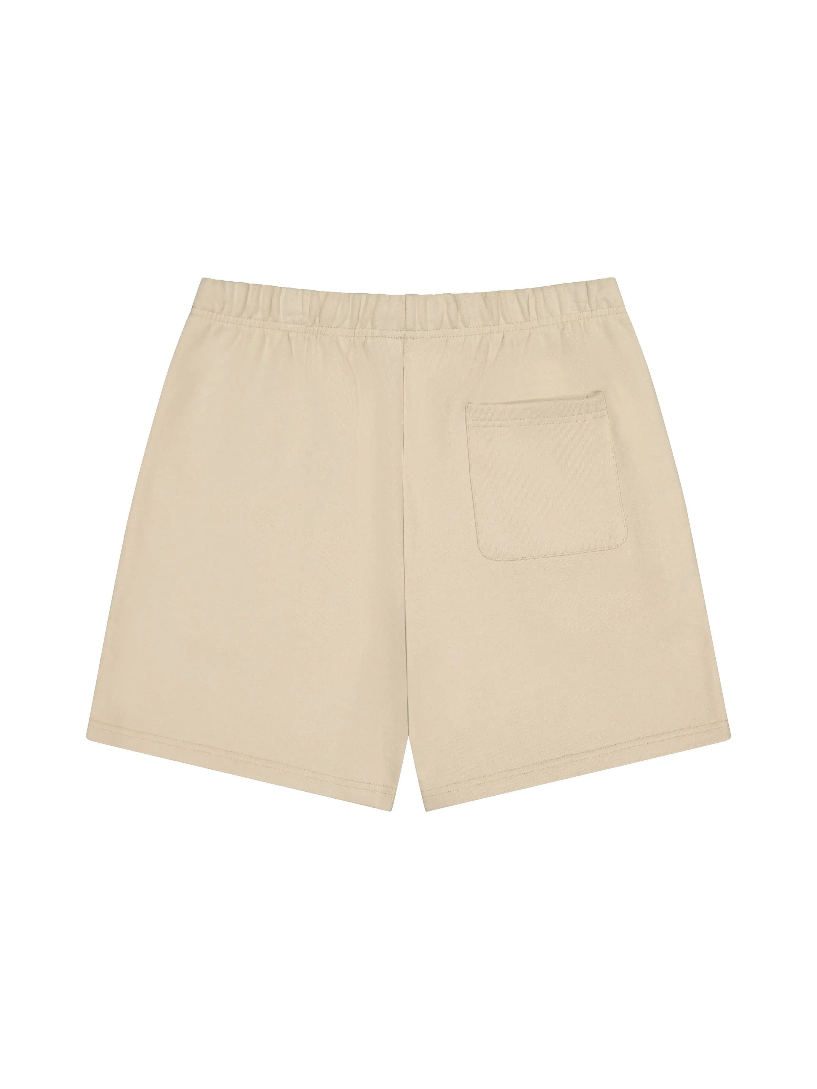 Prior Archives Prior Embroidery Logo Fitted Sweatshorts Sesame