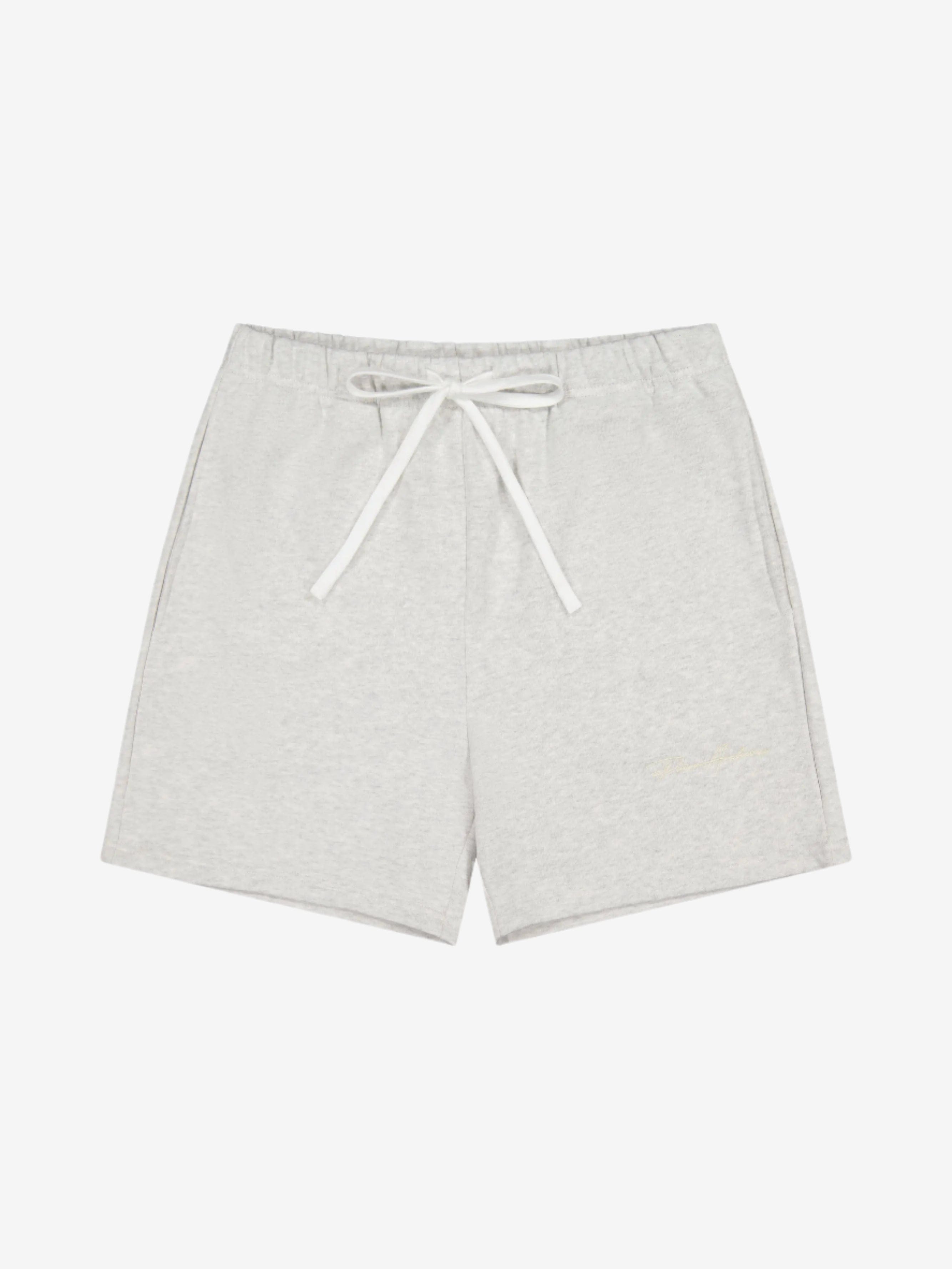 Prior Archives Prior Embroidery Logo Fitted Sweatshorts Light Heather