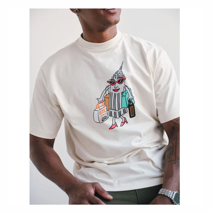 ONLY NY SHOPPING SPREE T - SHIRT - NATURAL