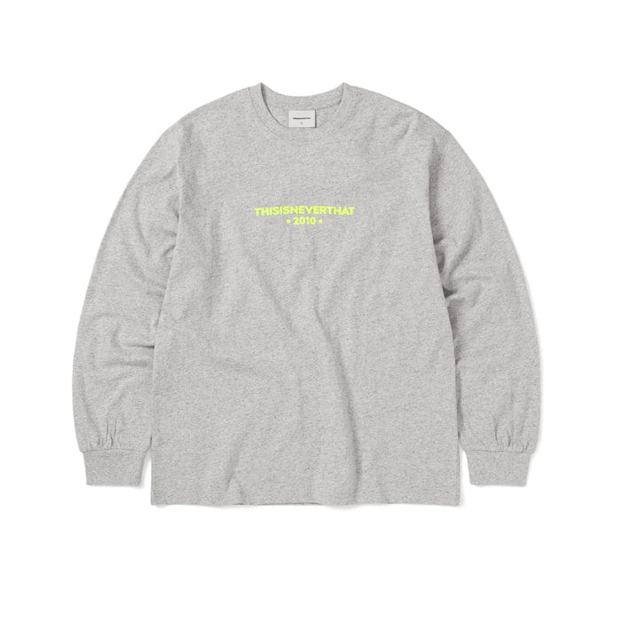 Thisisneverthat R - Logo L/S T-Shirt - Heather Grey