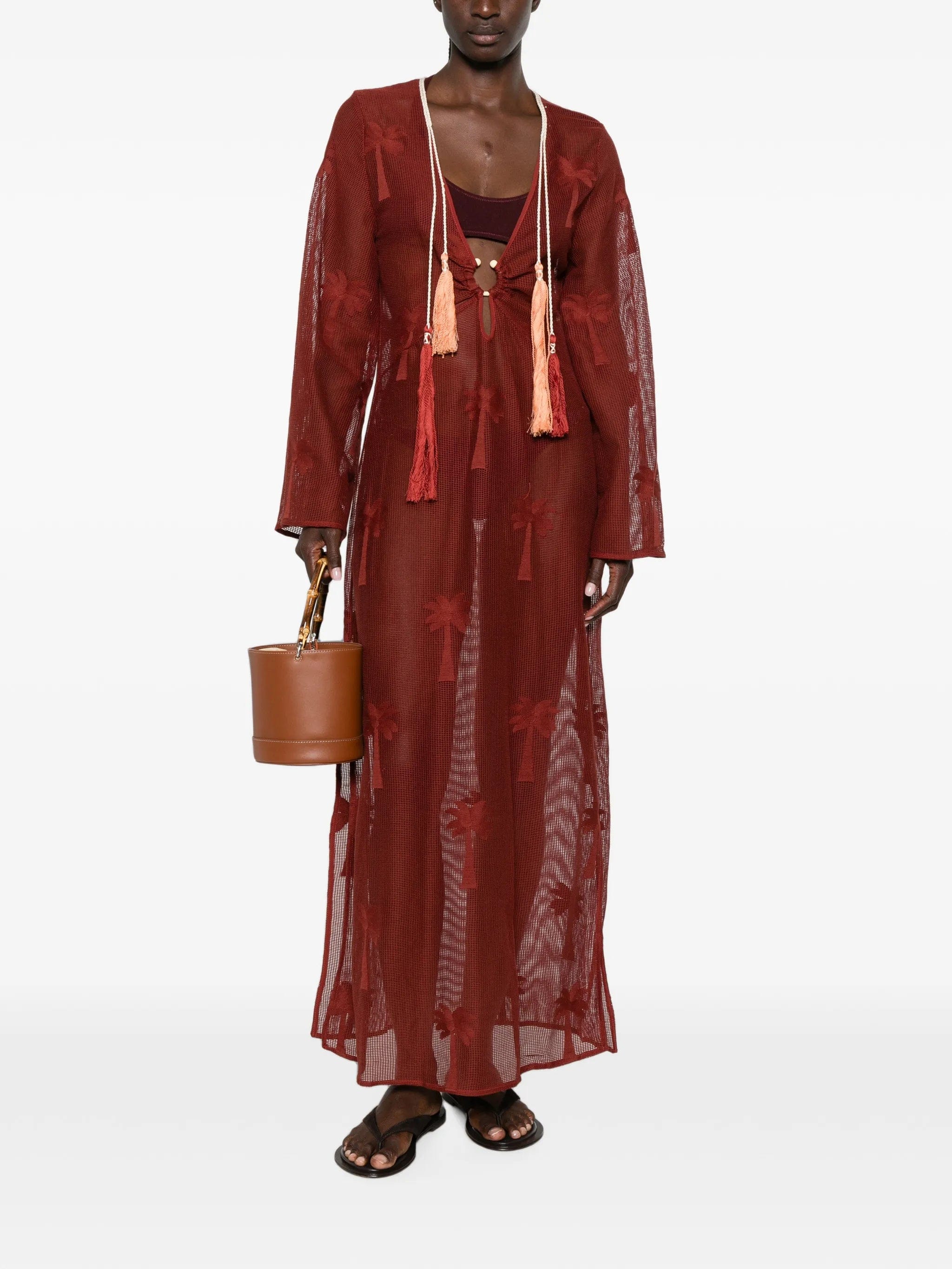 Johanna Ortiz Palm Veil tunic dress