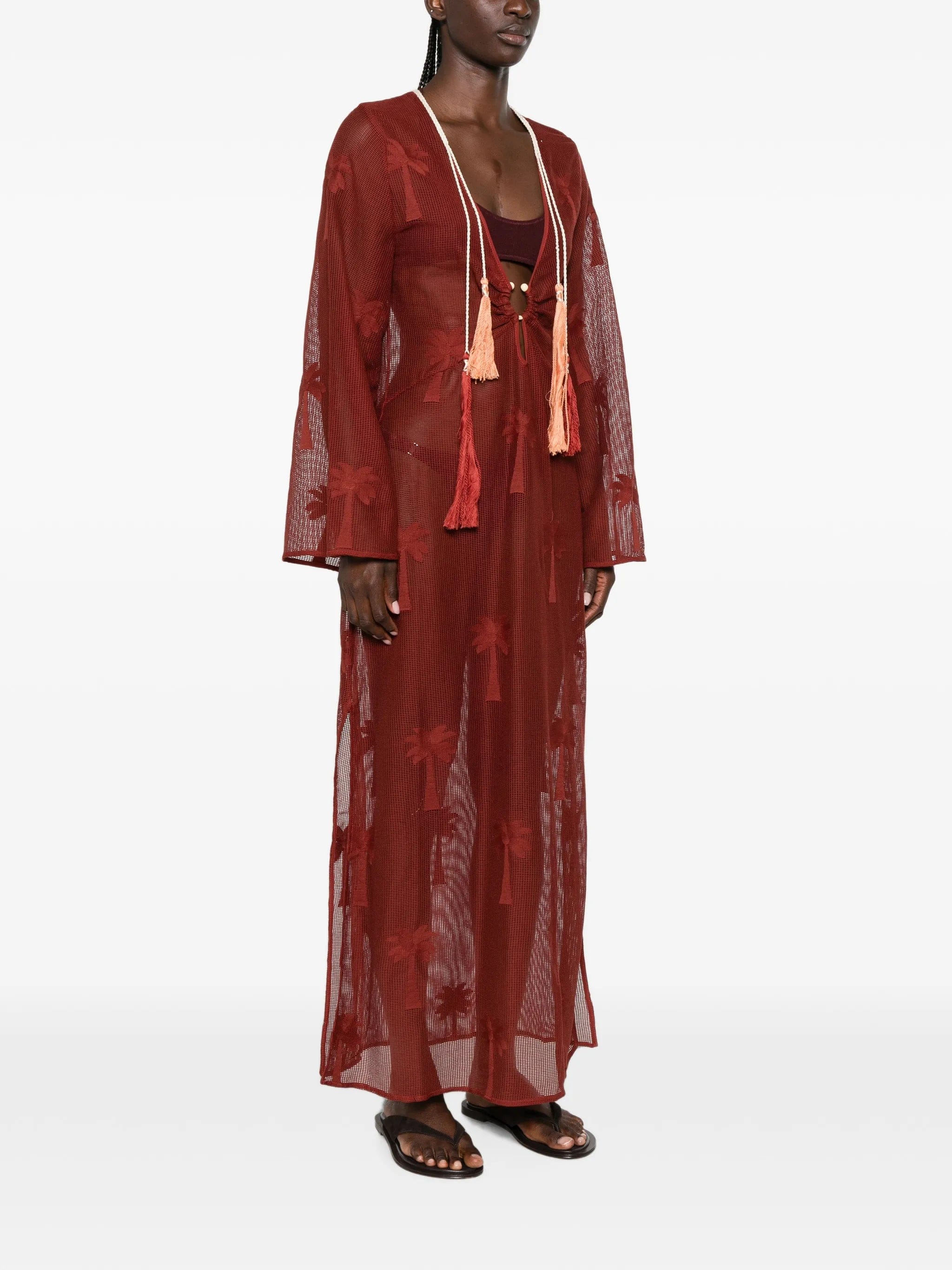 Johanna Ortiz Palm Veil tunic dress