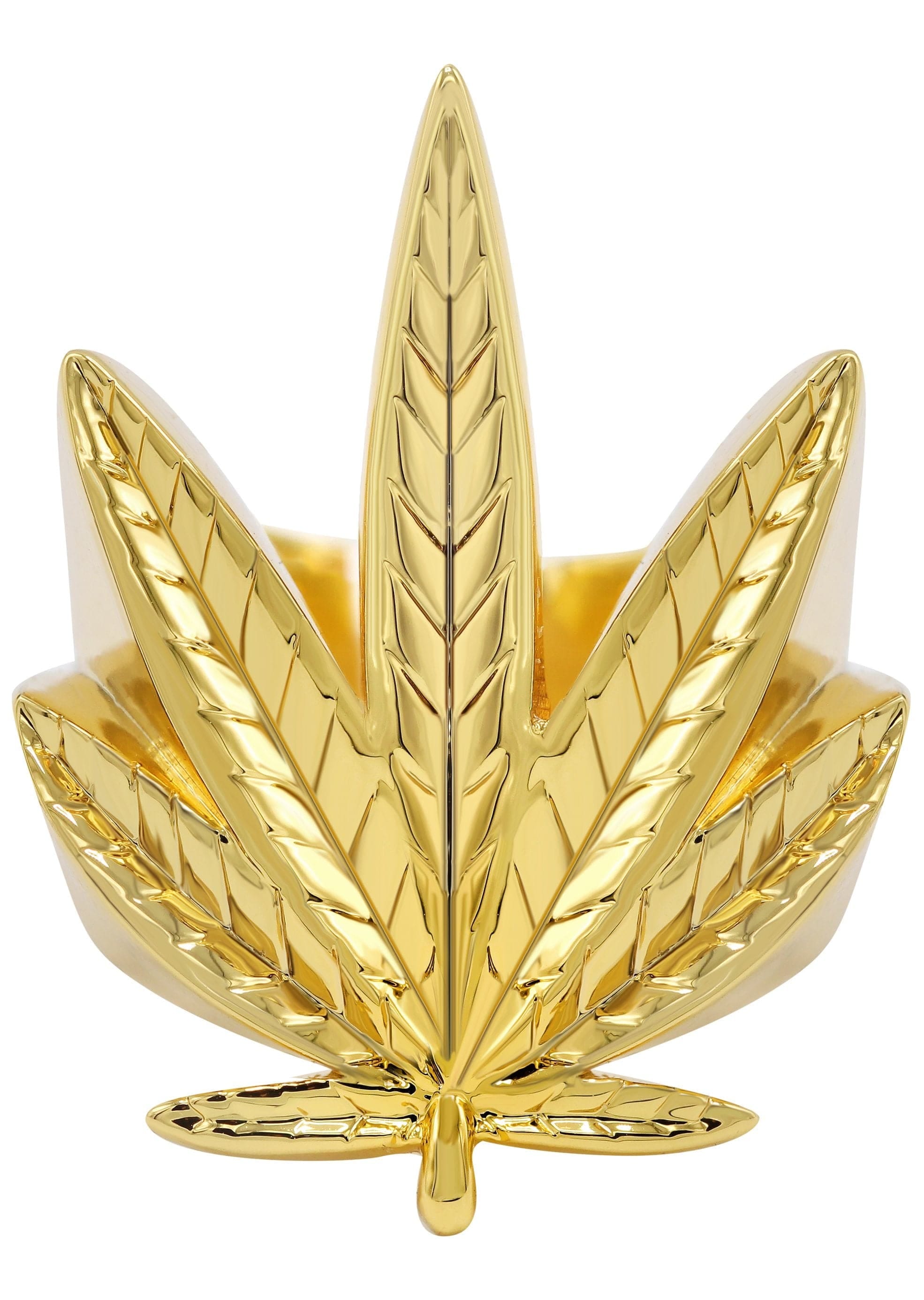 Manufacturer 30 Gold Plated Marihuana Leaf Ring | 14 Grams