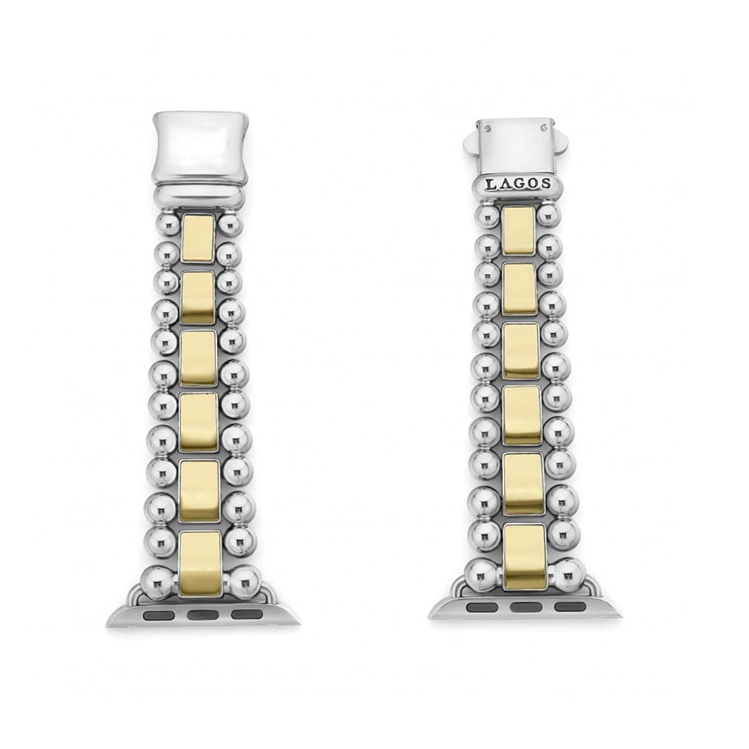 Lagos Smart Caviar Stainless Steel 18k Gold Watch Bracelet 38 - 45 mm - 12 - 90008 - 7