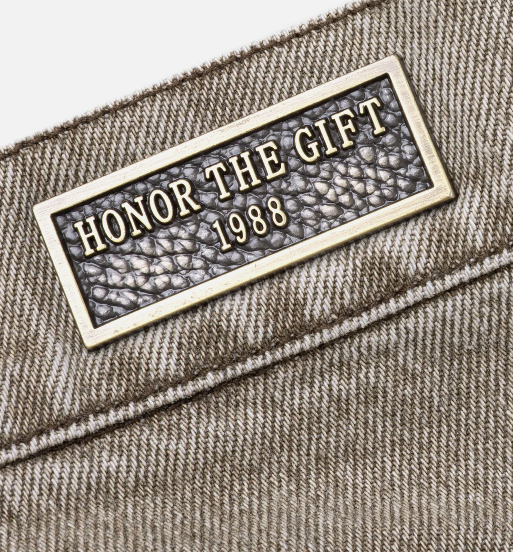 HONOR Washed Twill Indigo Mens Jean - Taupe