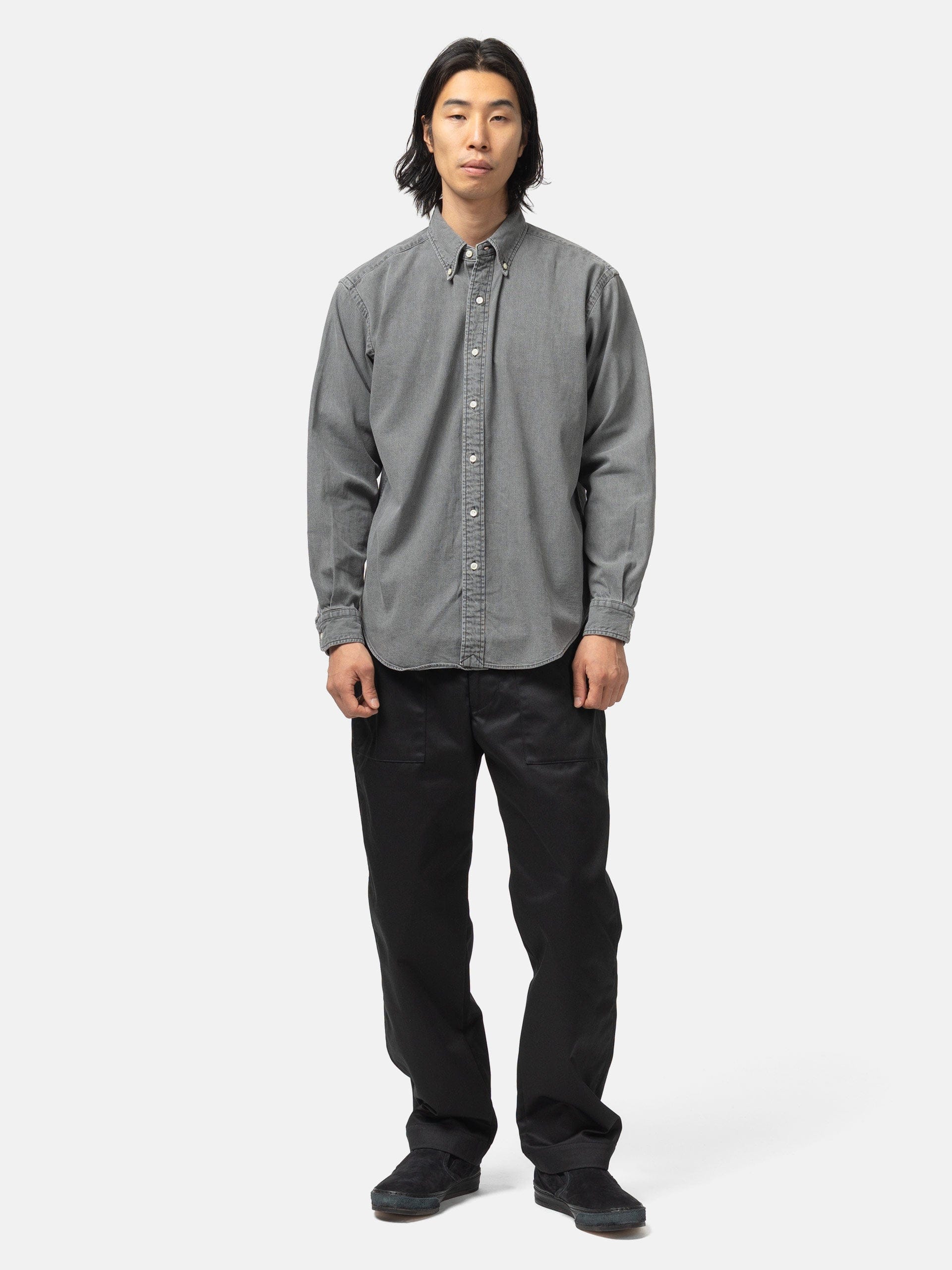 CIOTA Denim B.D Shirt Light Black