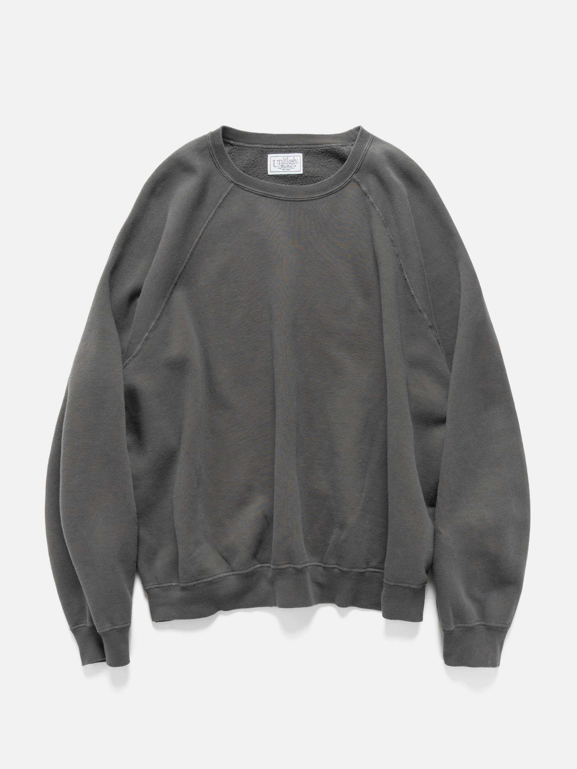 Unlikely Raglan Sleeve Crew Black