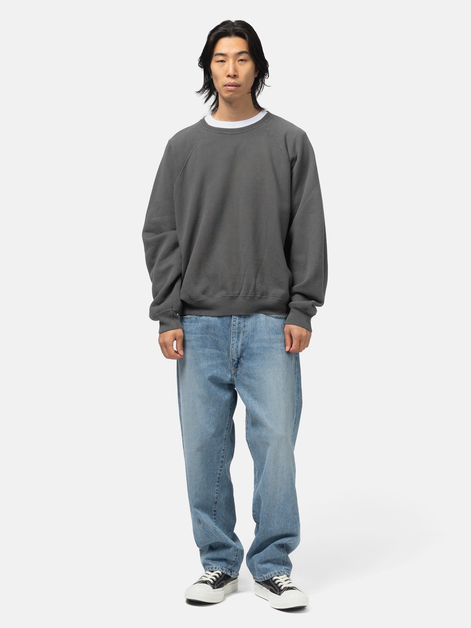 Unlikely Raglan Sleeve Crew Black