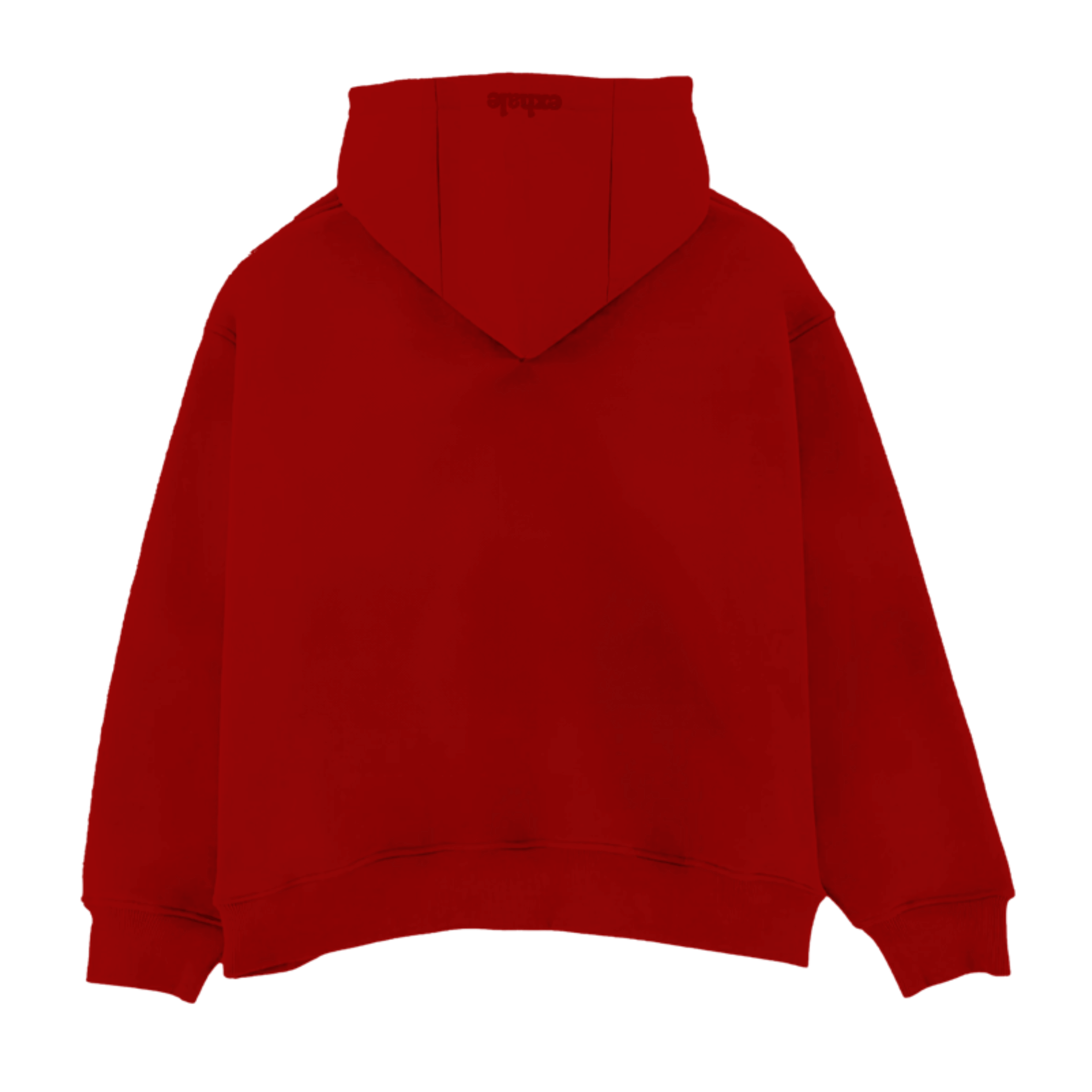Exhale Label Oversized Hoodie Red - Karthik