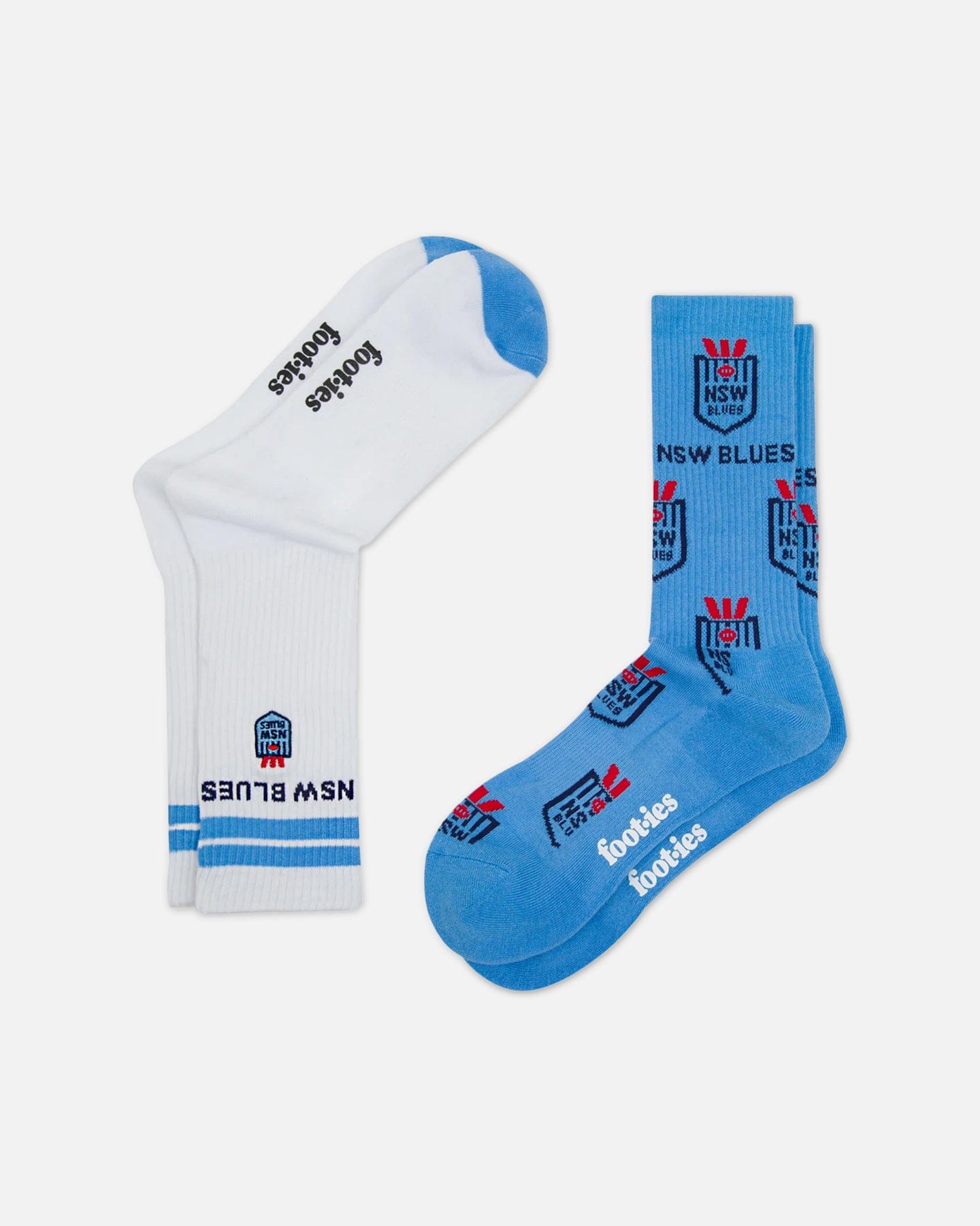 Foot - ies NSW Blues Icons Sneaker Socks 2 Pack White/Blue