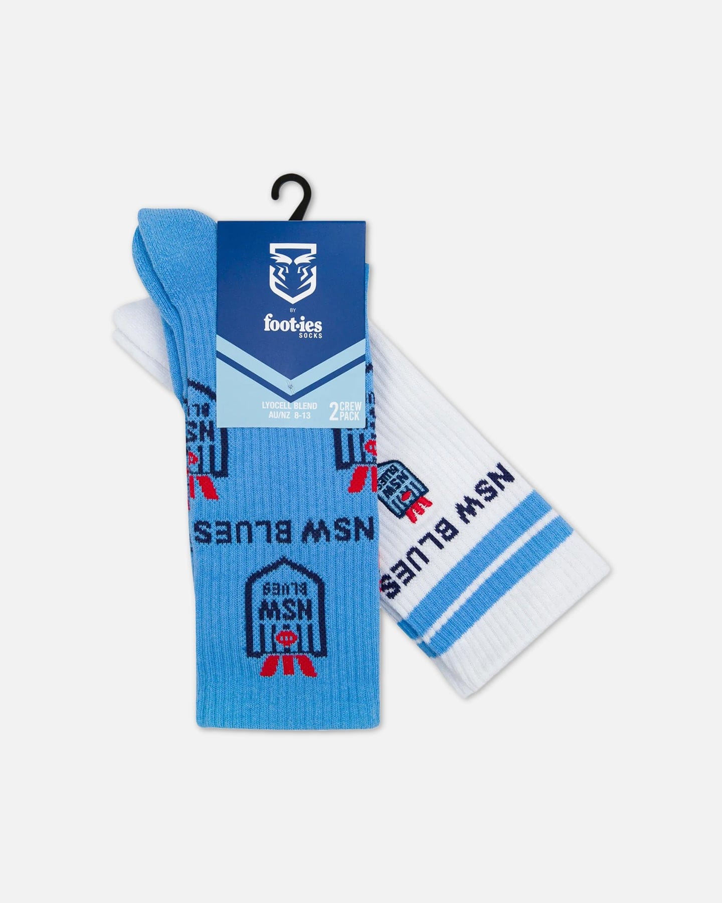 Foot - ies NSW Blues Icons Sneaker Socks 2 Pack White/Blue