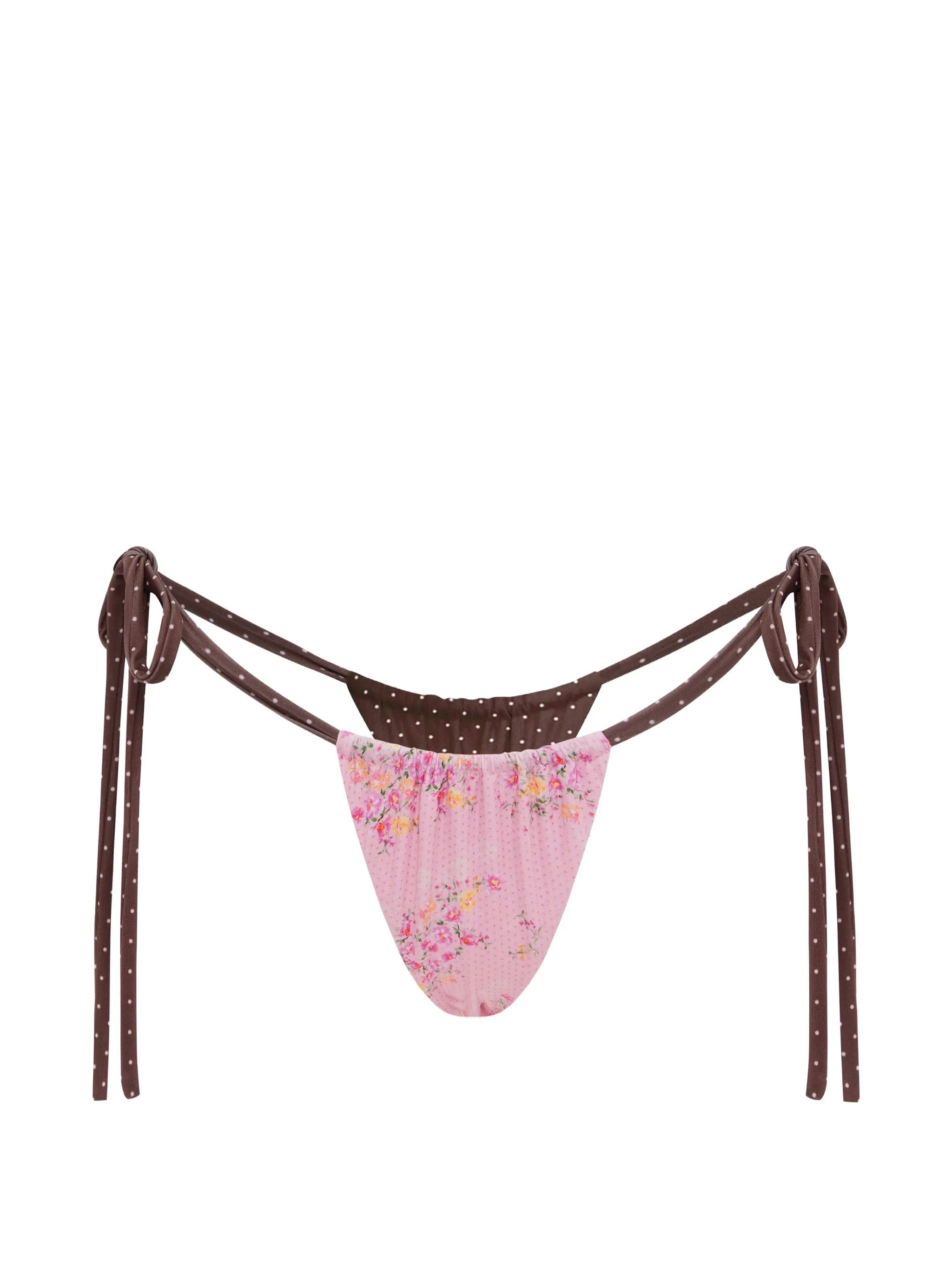 FAE SWIM Birdie reversible floral bikini bottoms