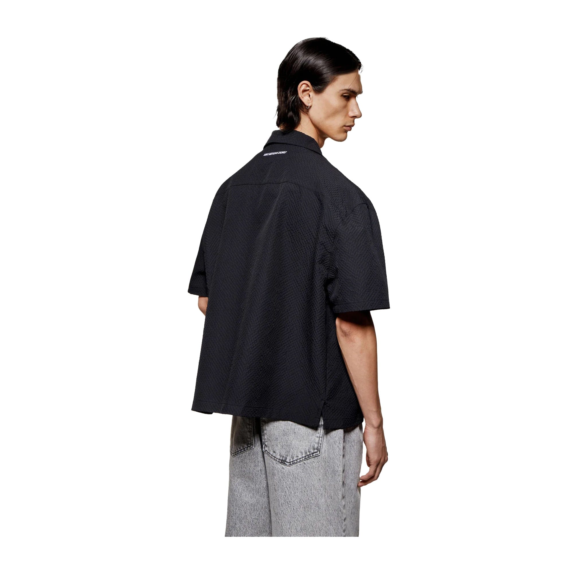 Vacation SEERSUCKER VACATION SHIRT - BLACK