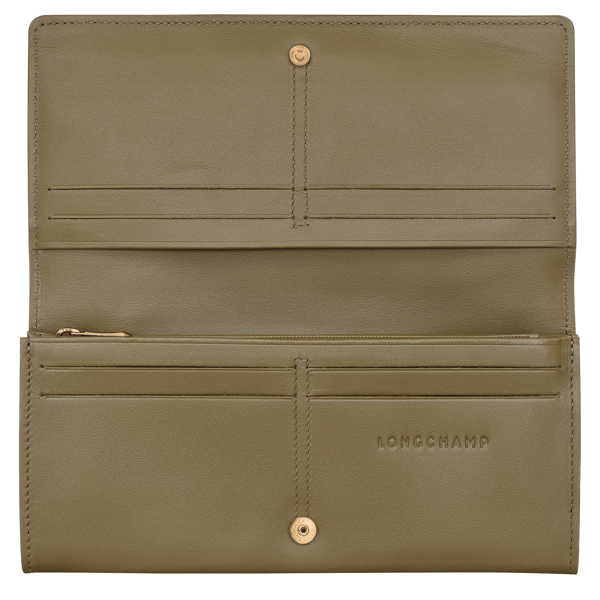 Long Champ Longchamp Le Roseau Long continental wallet Olive