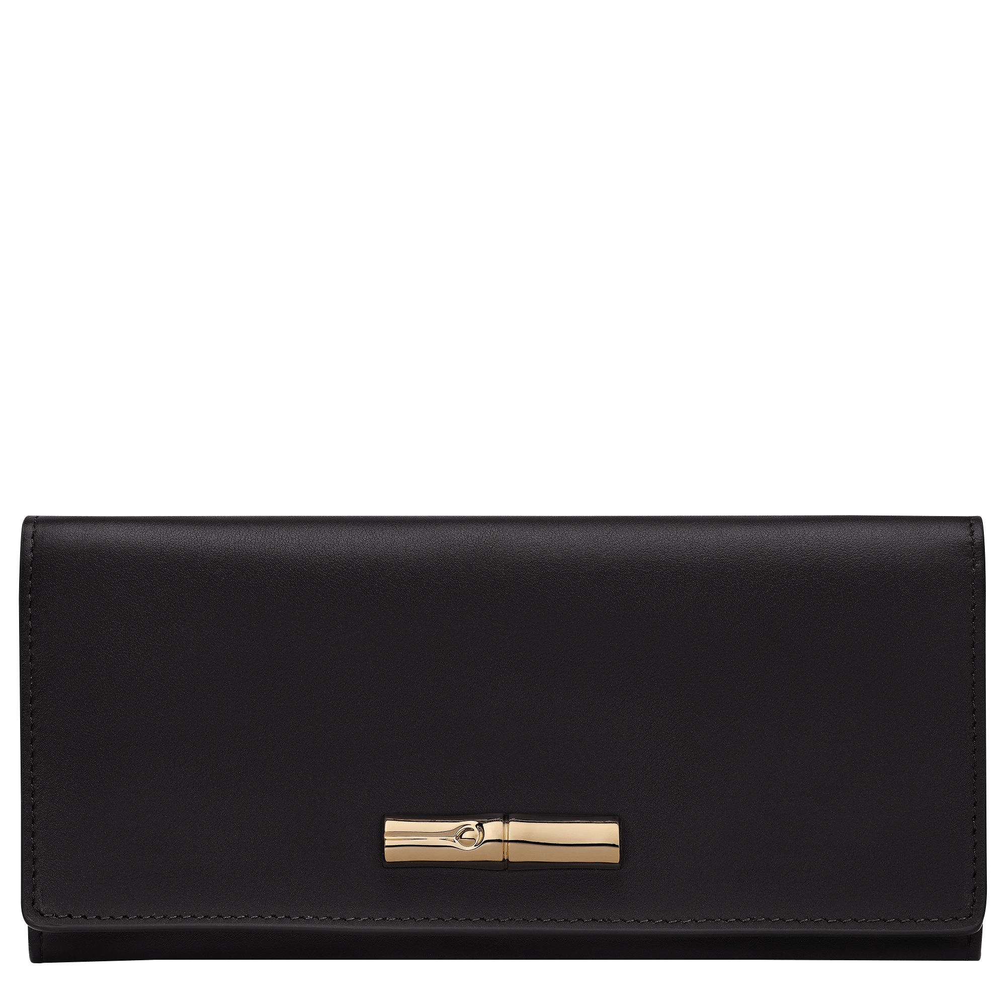 Long Champ Longchamp Le Roseau Long continental wallet Black