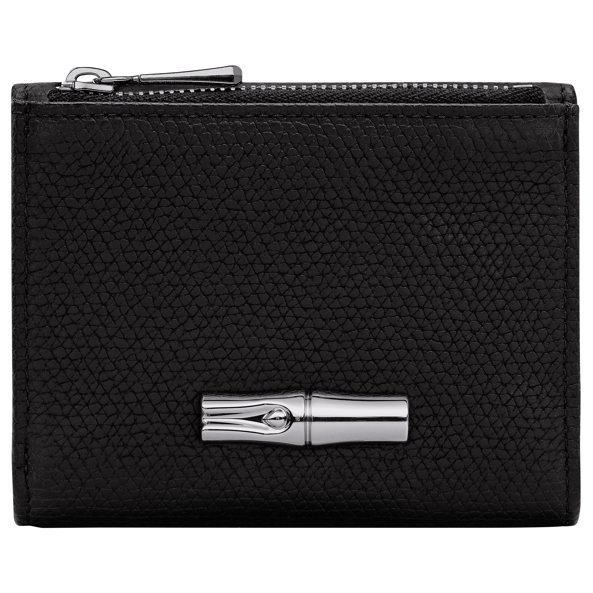 Long Champ Longchamp Le Roseau Compact wallet Black