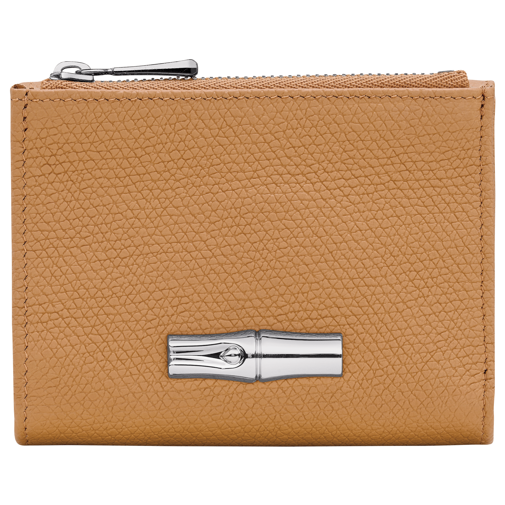 Long Champ Longchamp Le Roseau Compact wallet Walnut