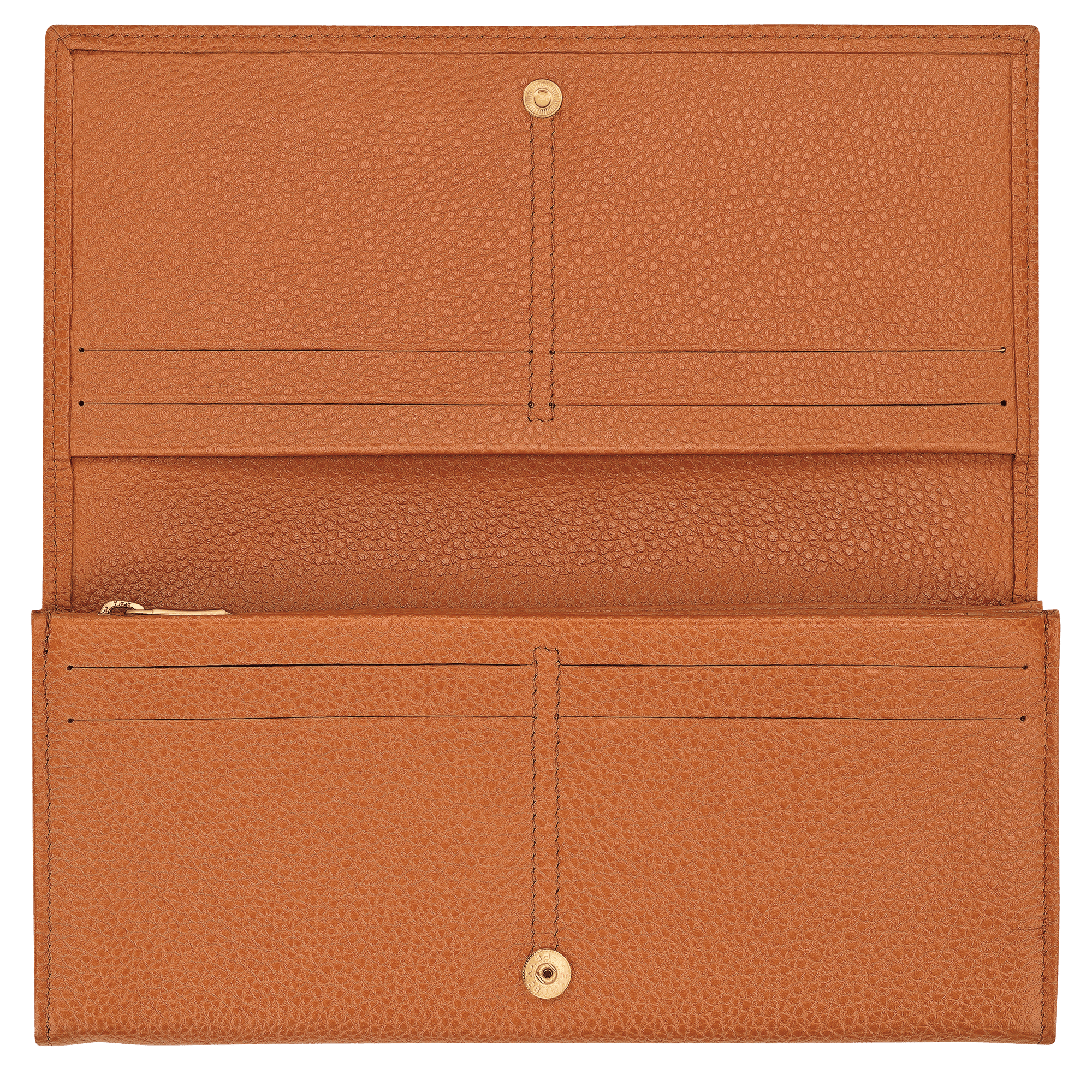 Long Champ Longchamp Le Foulonné Long continental wallet Amber