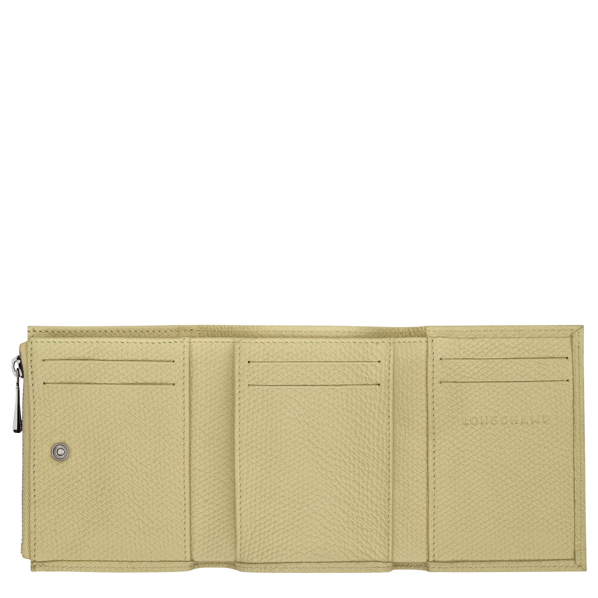 Long Champ Longchamp Le Roseau Compact wallet Pistachio