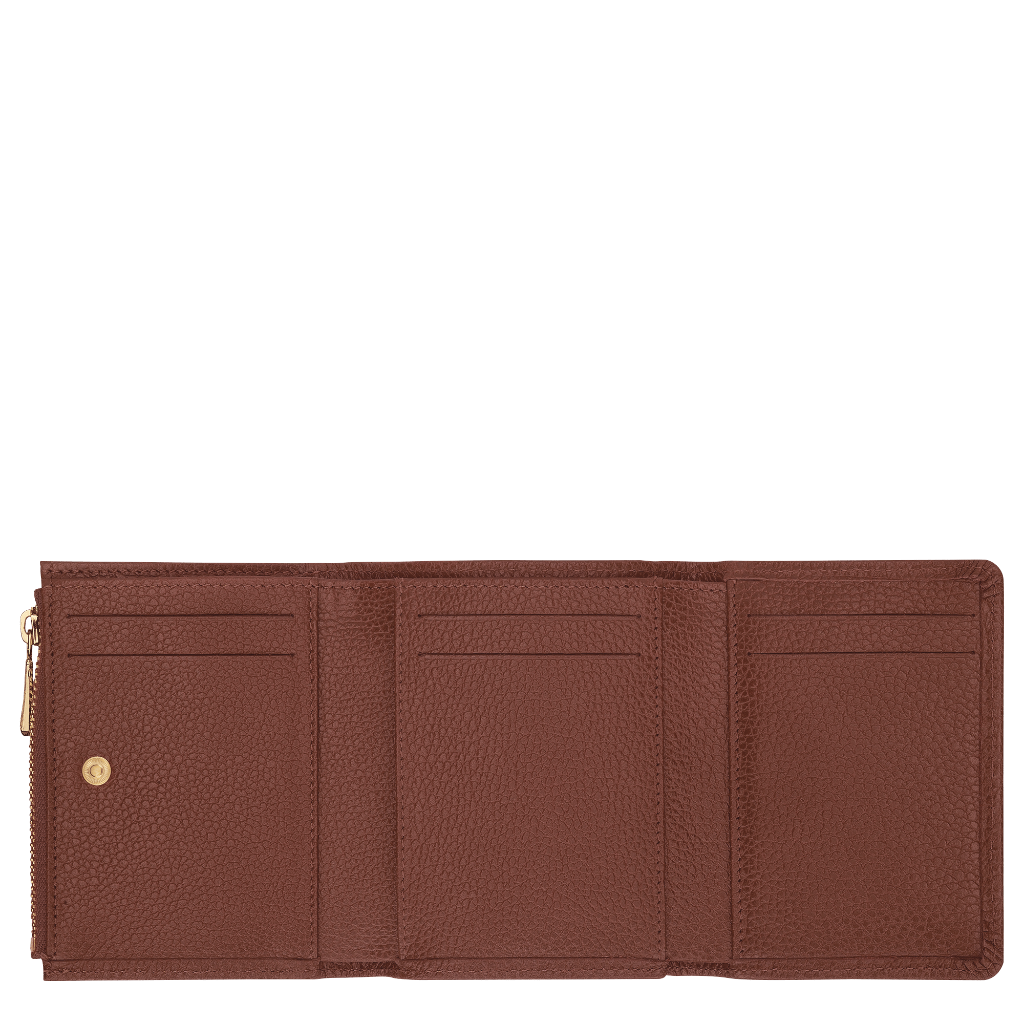 Long Champ Longchamp Le Foulonné Compact wallet Coffee
