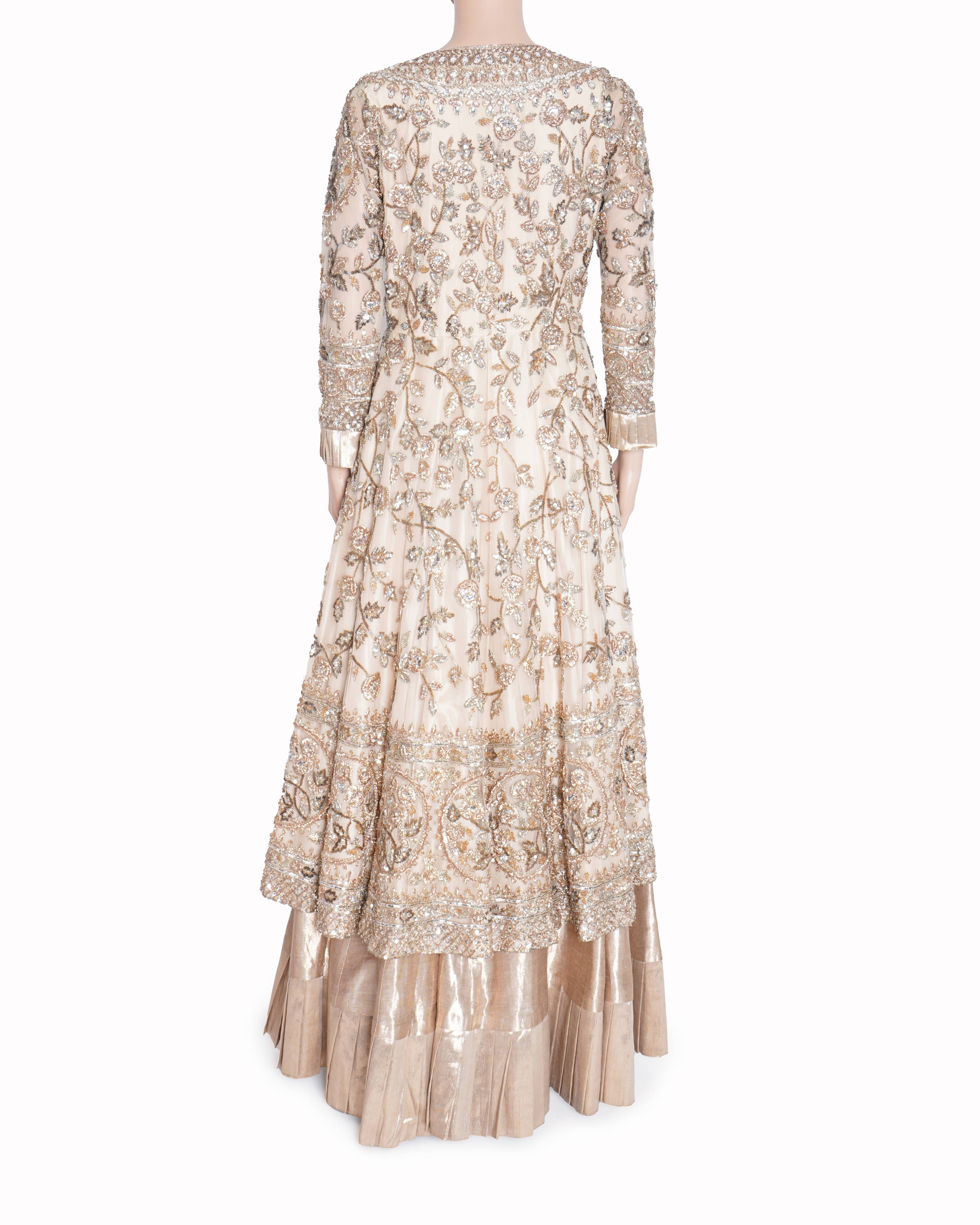 Manish Malhotra embroidered bridal jacket and lehenga