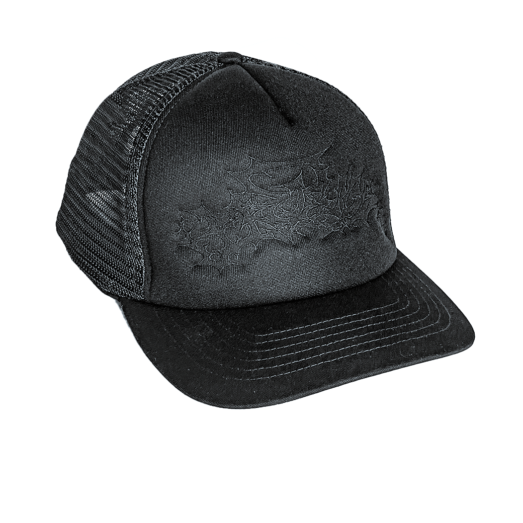 Preduce x Toeypony Embroidered Trucker Hat Black