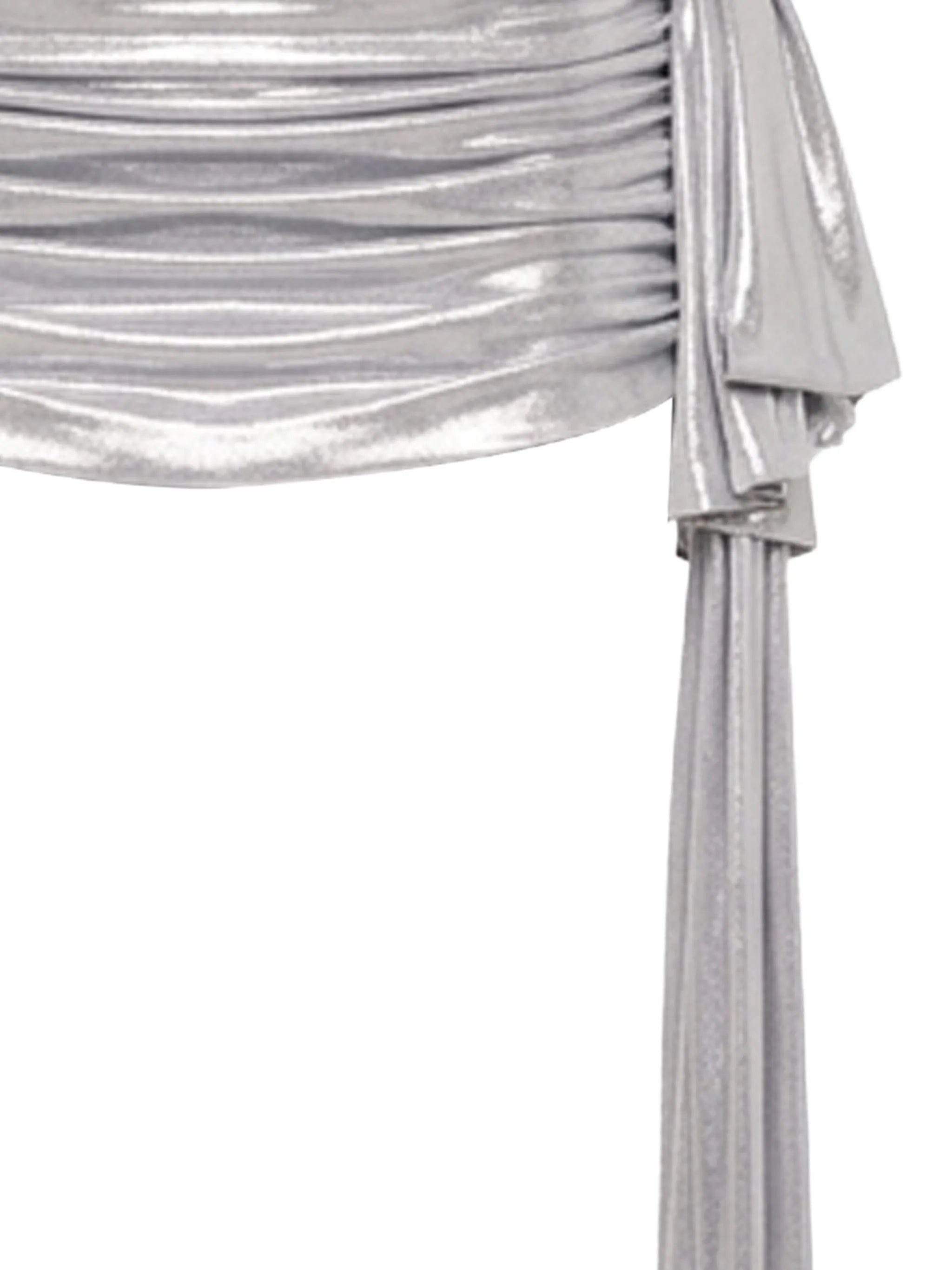 Norma Kamali Norma Bill Pickleball bow - detail mini skirt