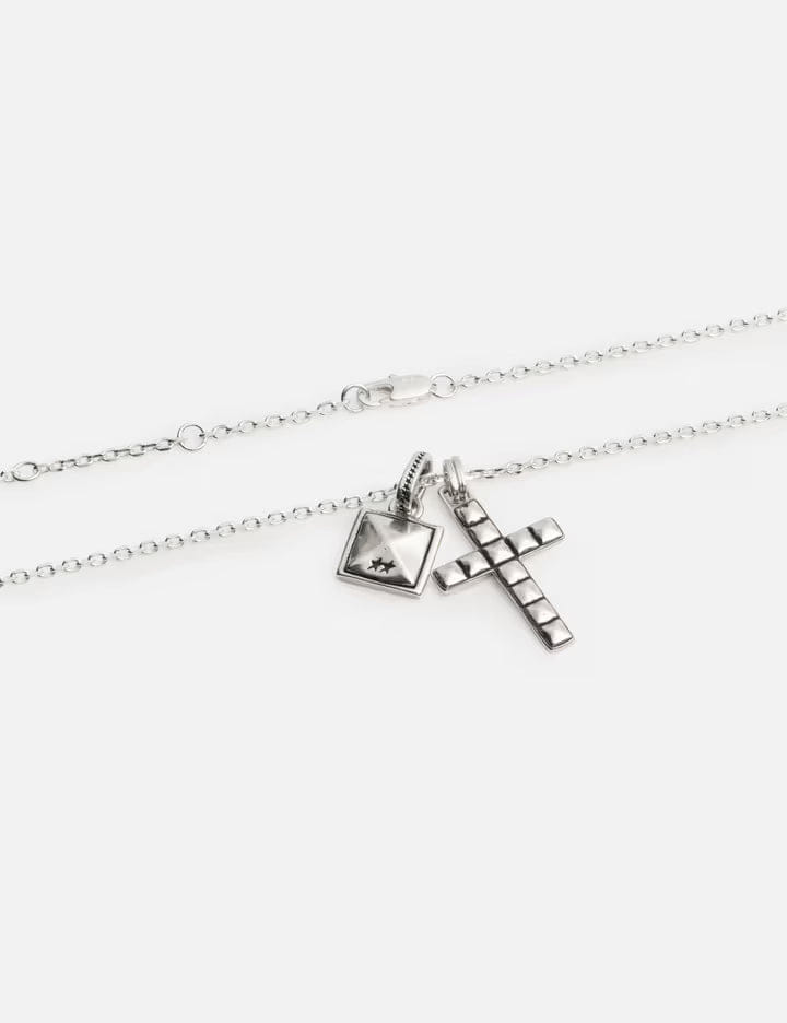Twojeys Studded Cross Necklace